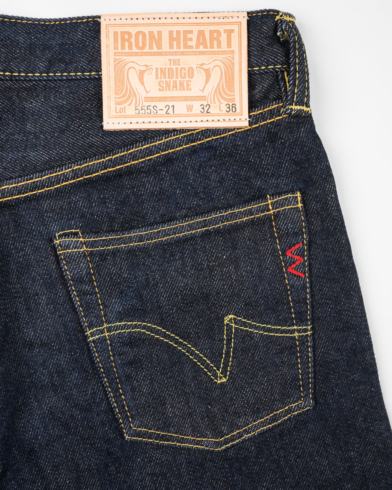 Iron Heart 21oz Selvedge Denim Slim Jeans - Indigo