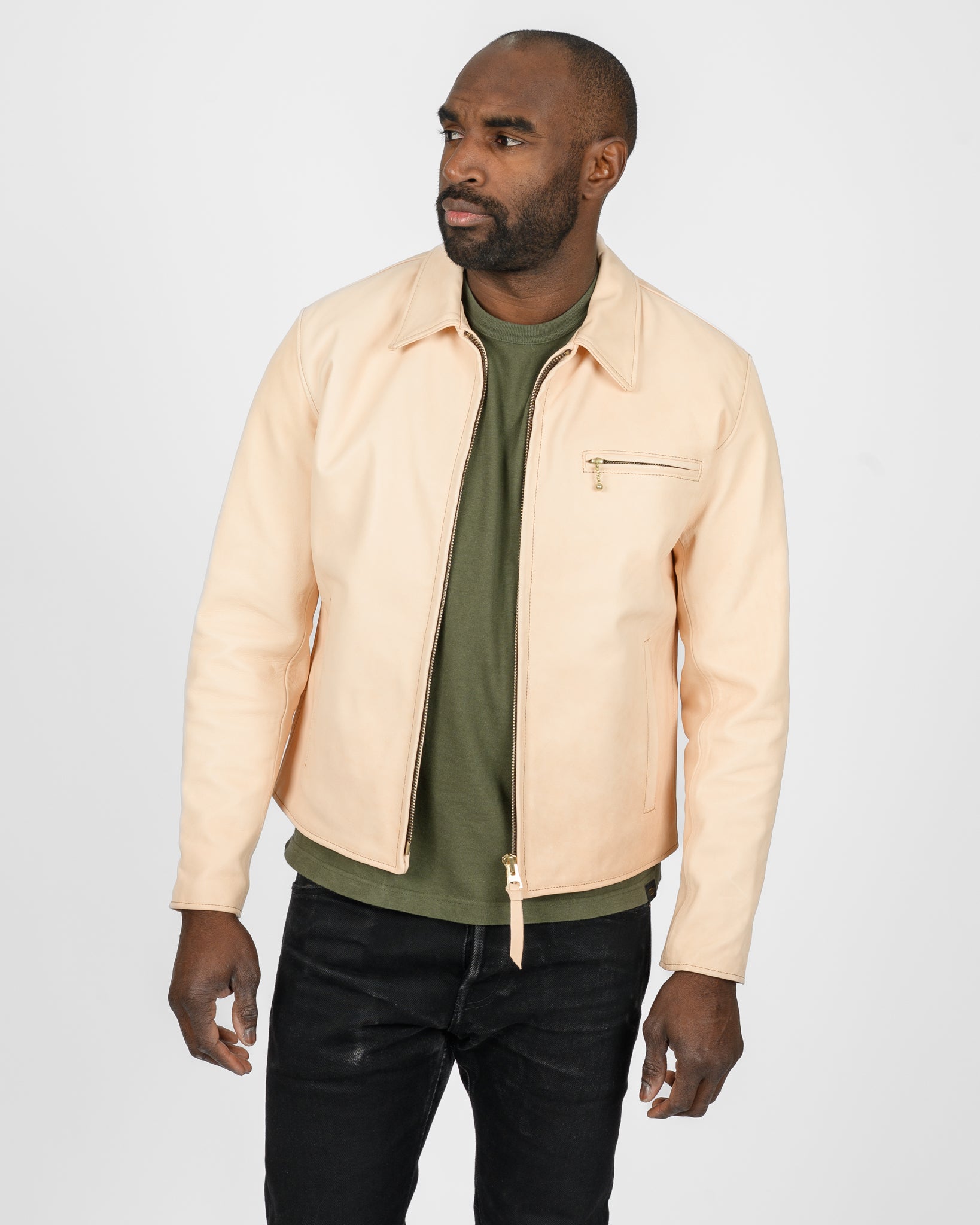 Iron Heart x Simmons Bilt Horsehide Jacket - The Bareback - Natural