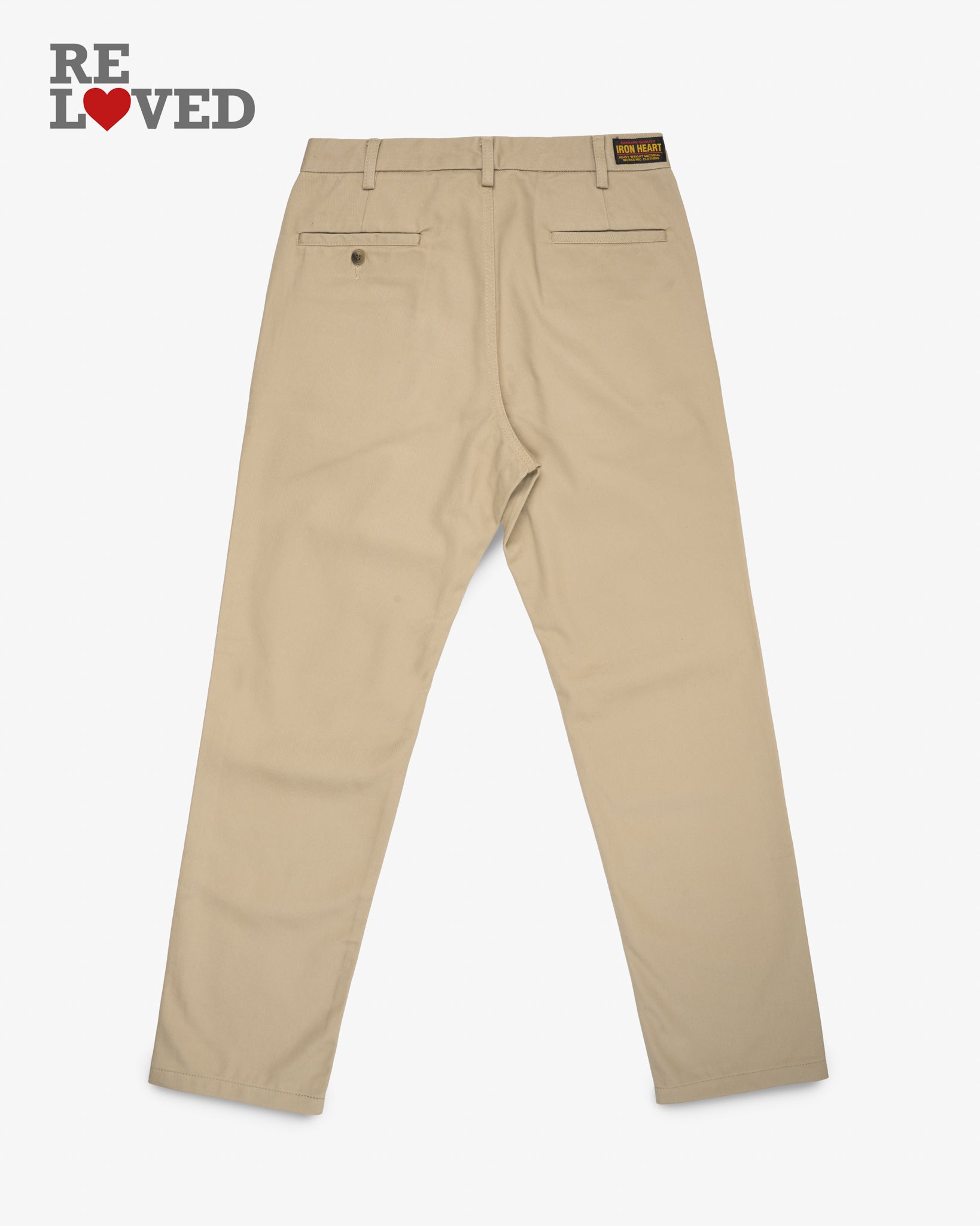 12oz Heavy Cotton Relaxed Fit Chinos - Khaki (IH-731-KHA) Tag 34, Hemmed to 31.5"