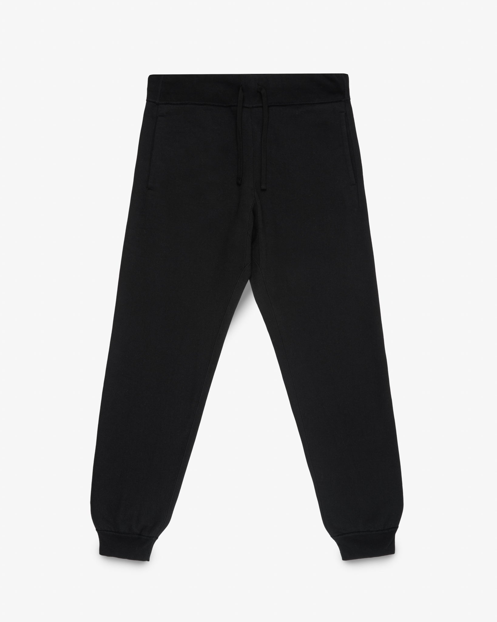 14oz Ultra Heavyweight Loopwheel Cotton Sweatpants - Black