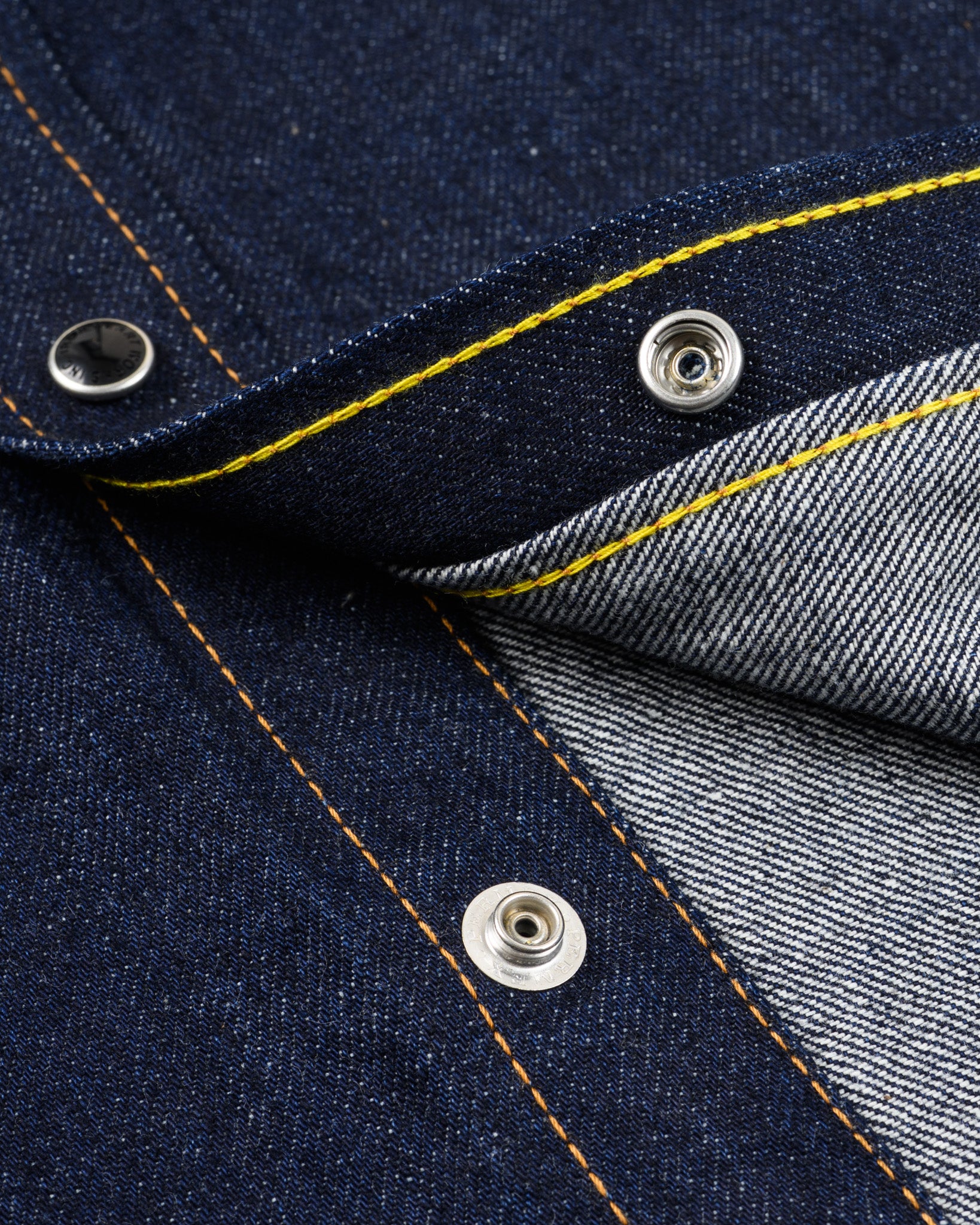 Iron Heart 12oz Selvedge Denim Western Shirt - Indigo