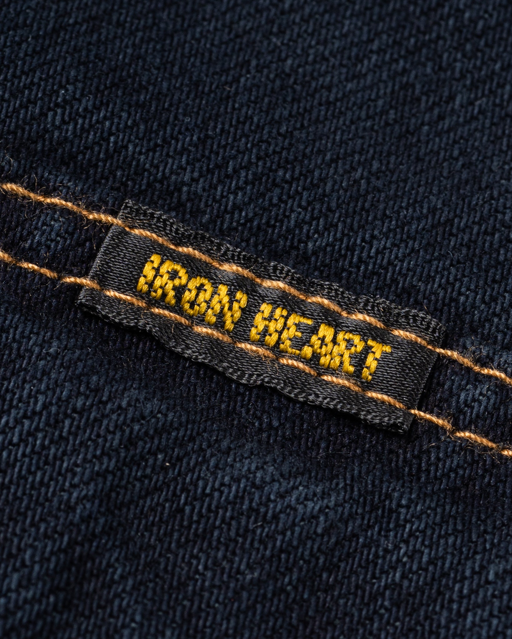 12oz Selvedge Denim Western Shirt - Indigo Overdyed Black – Iron Heart
