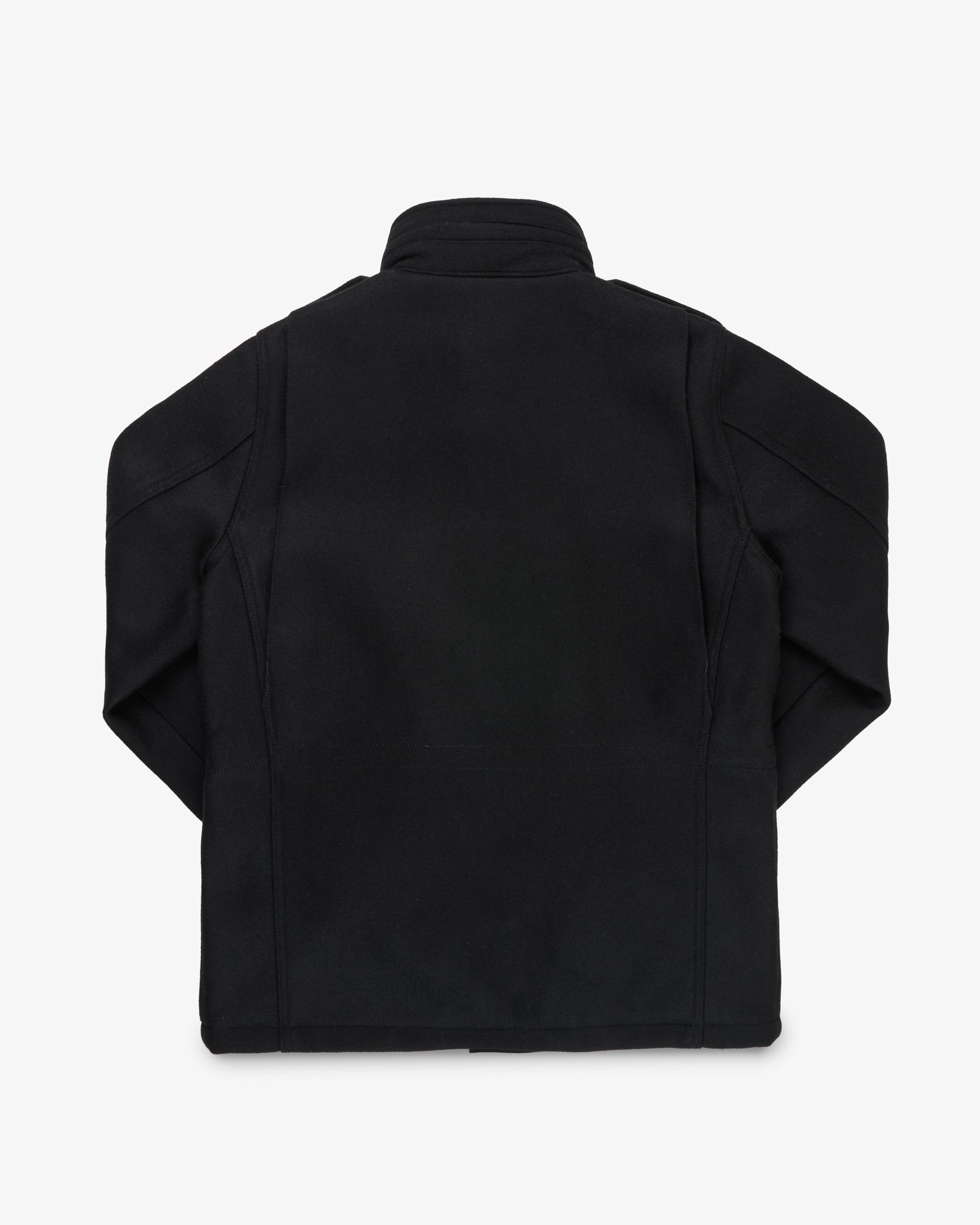 21oz Melton Wool M65 Field Jacket - Black – Iron Heart
