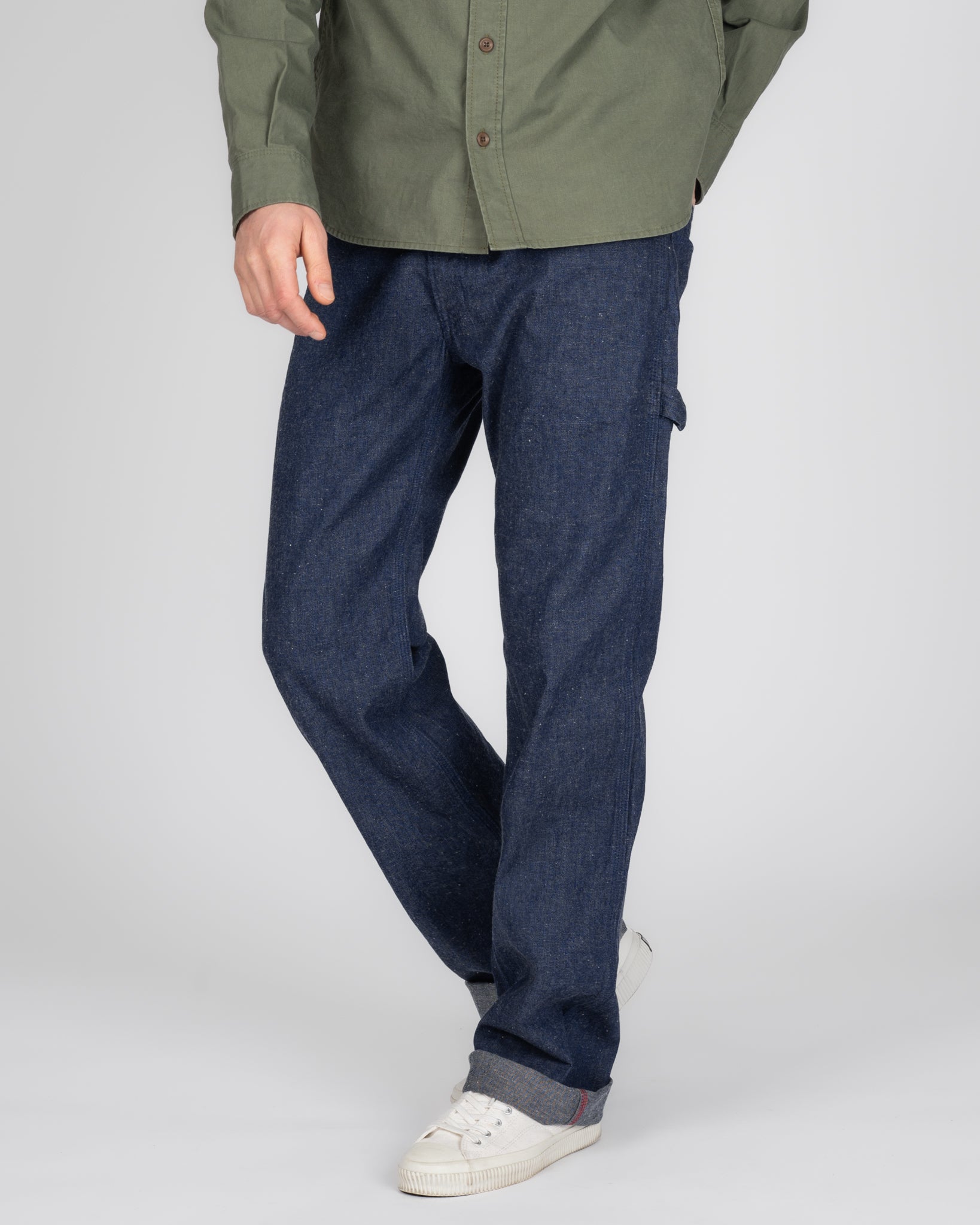 10oz Cotton/Hemp Denim Painter’s Pants - Indigo