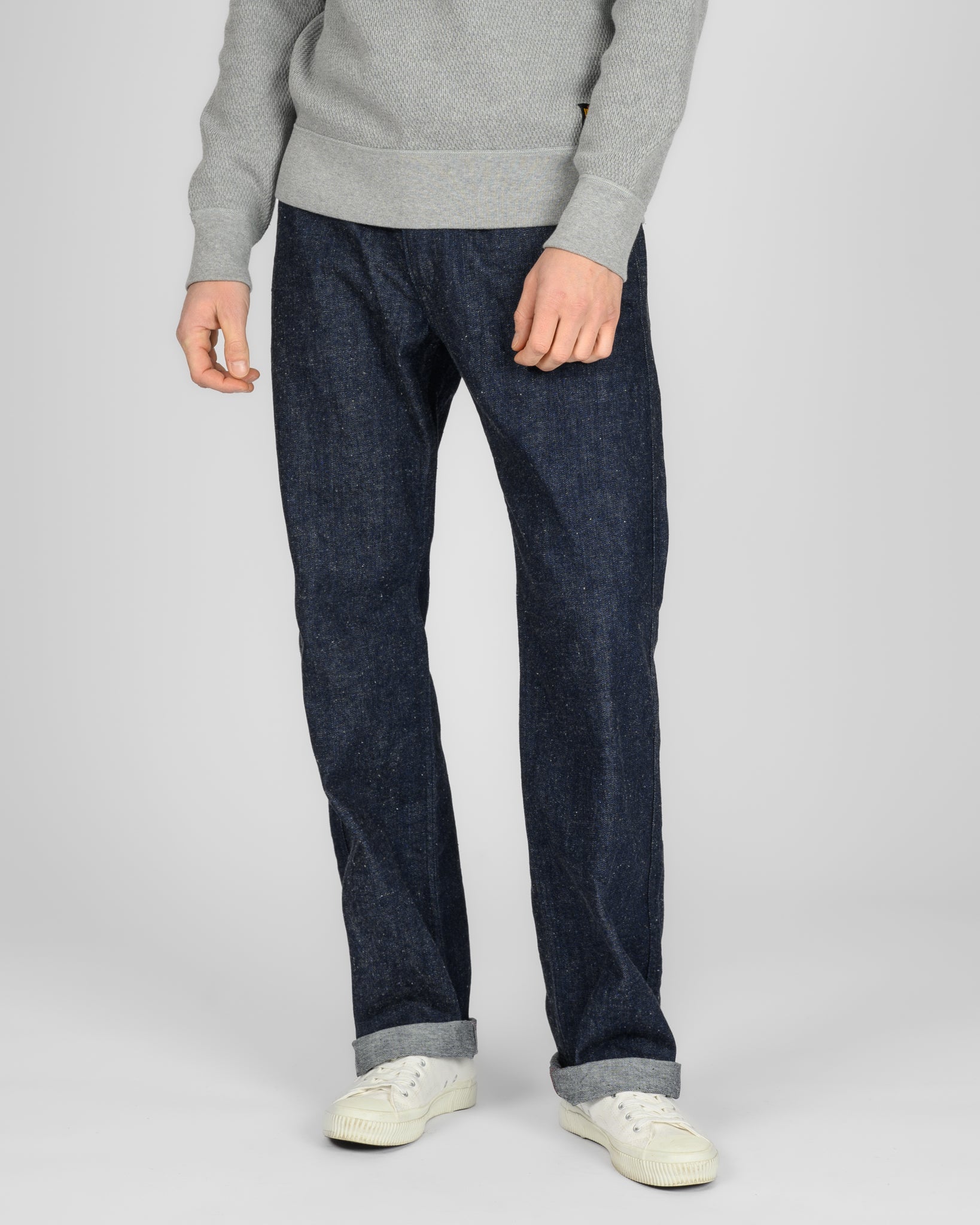 12oz Recycled Cotton Denim Wide Work Pants - Indigo