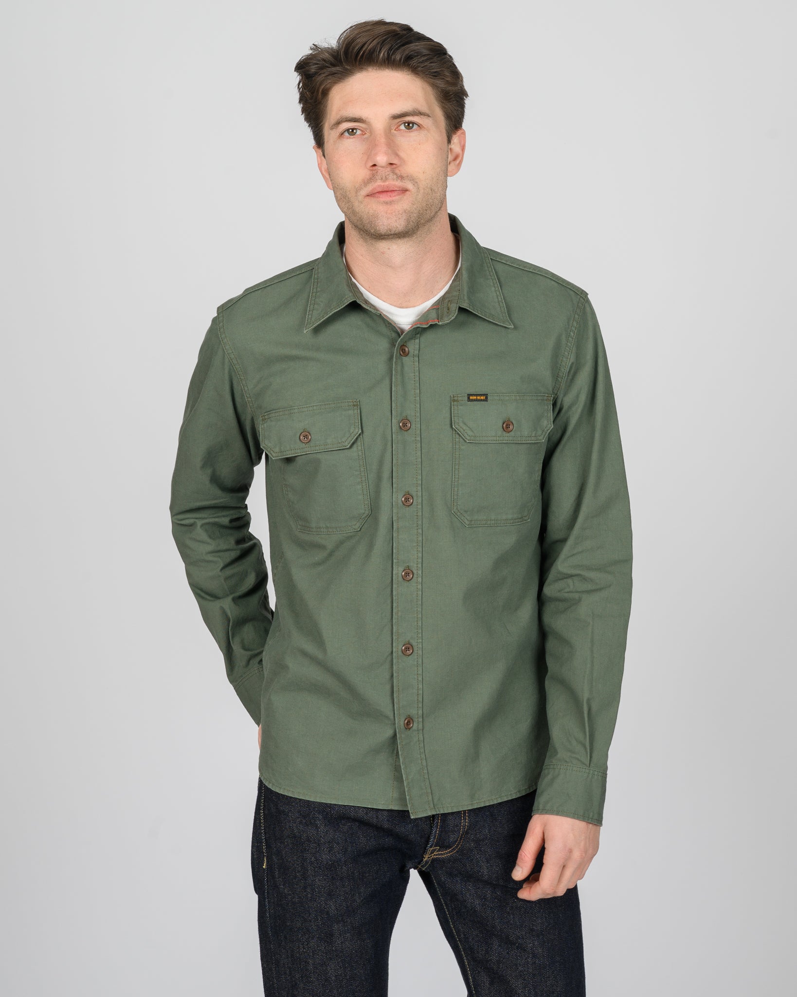 8oz Military Work Shirt - Green