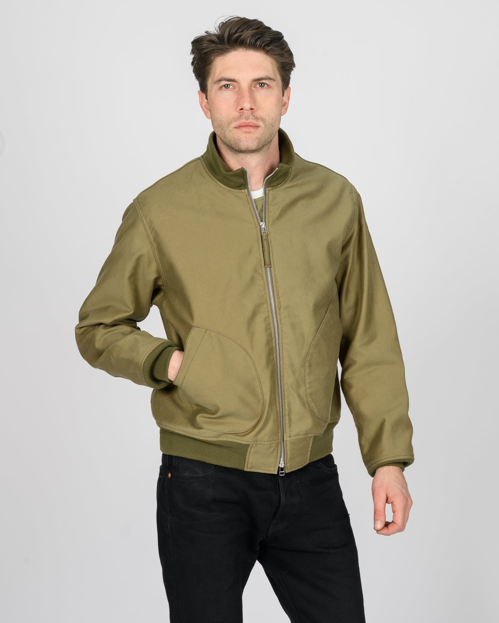 12oz Whipcord Tanker Jacket - Khaki