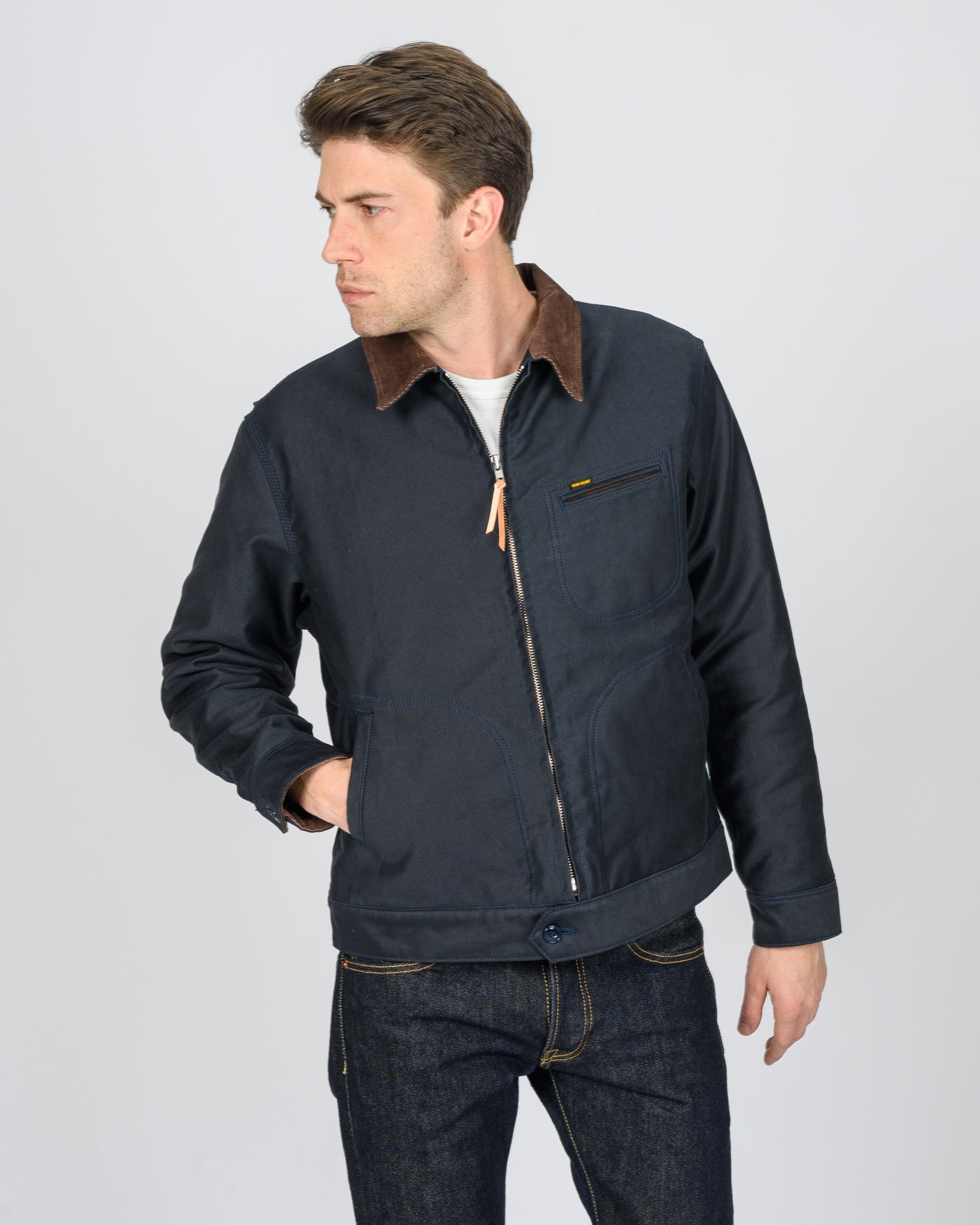 12oz Whipcord Work Jacket - Navy