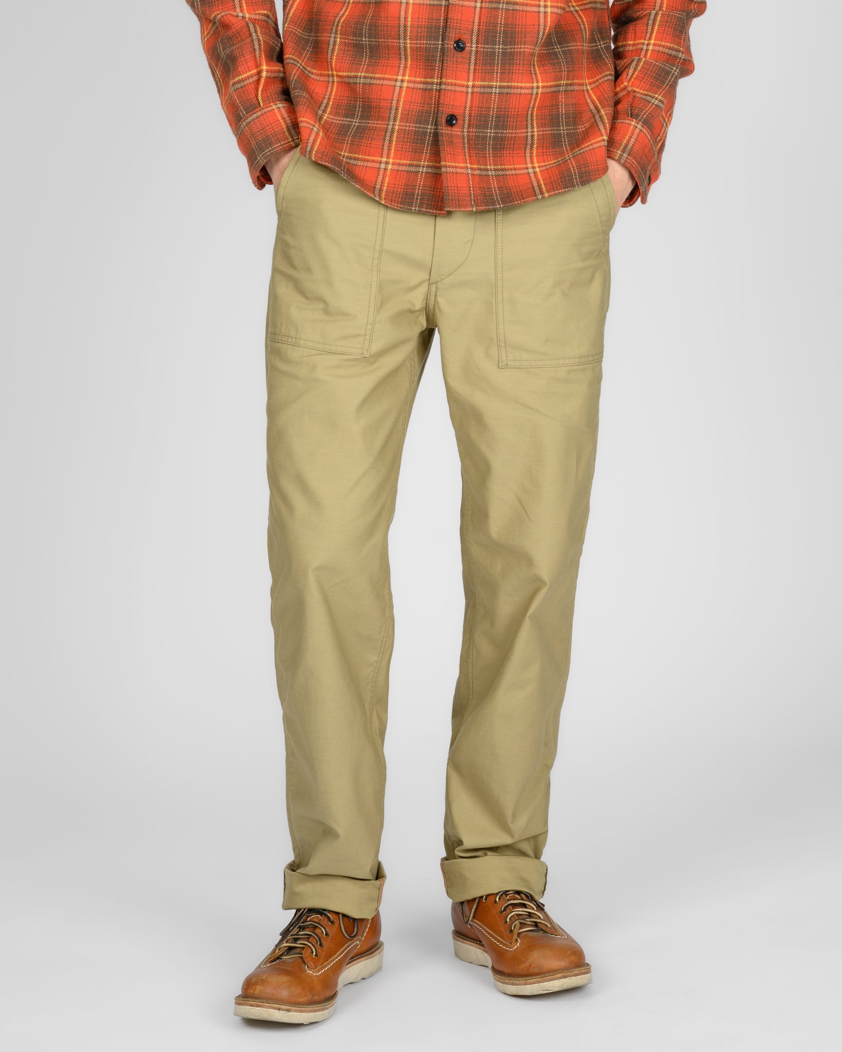 9oz Organic Cotton Back Sateen Baker’s Pants - Khaki