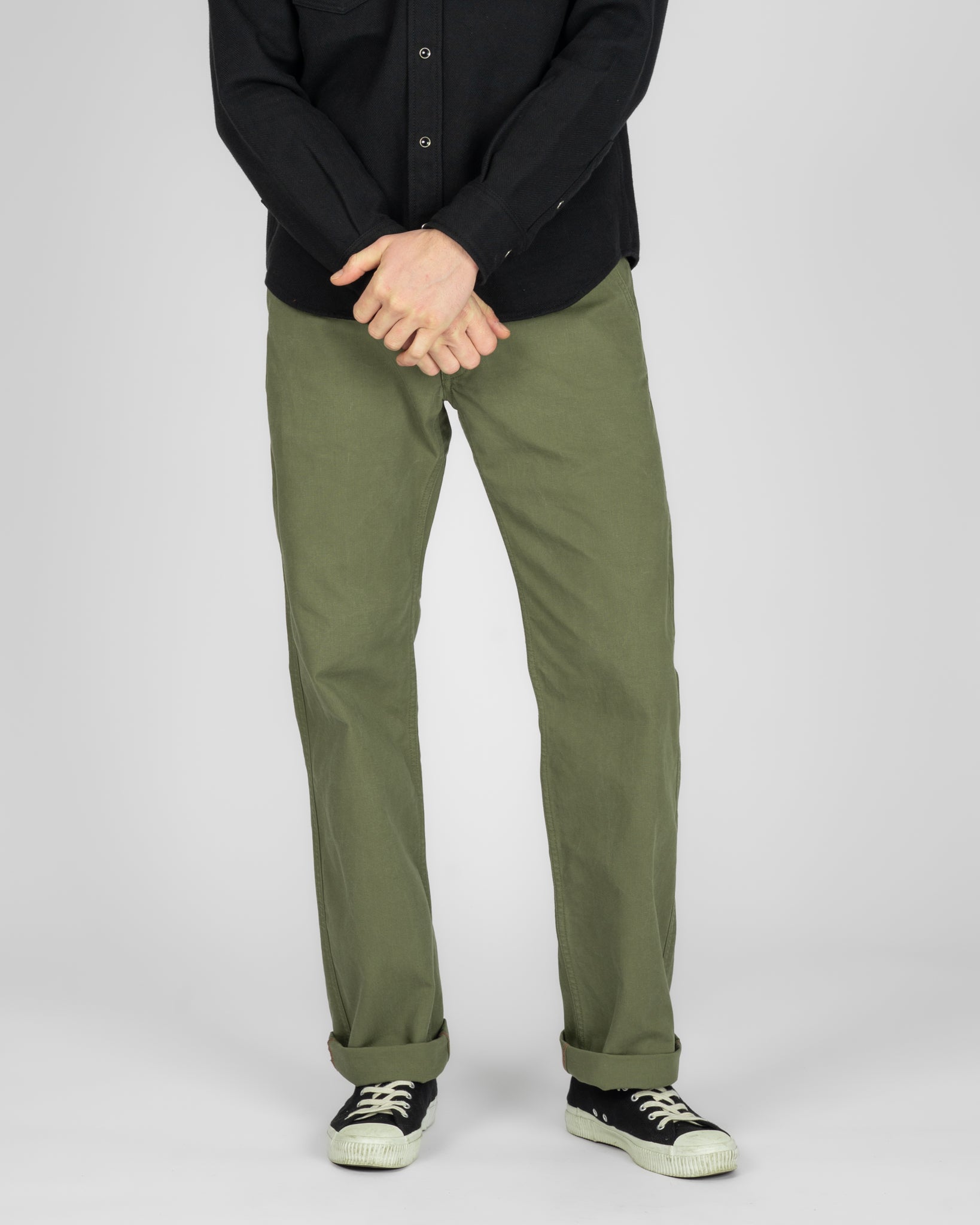 10oz Duck Wide Work Pants - Olive Drab Green