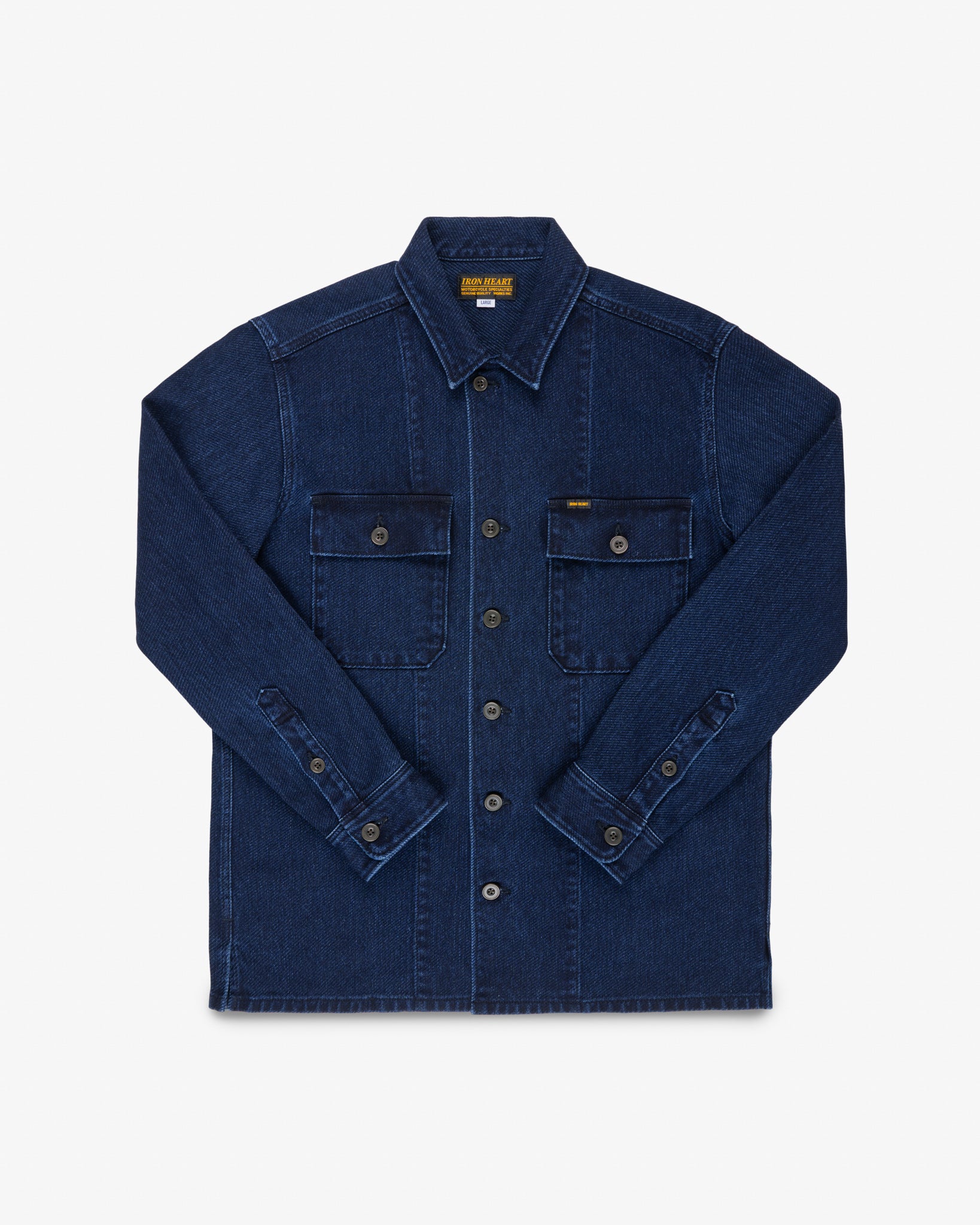 12.5oz Indigo Kersey Military Shirt - Indigo