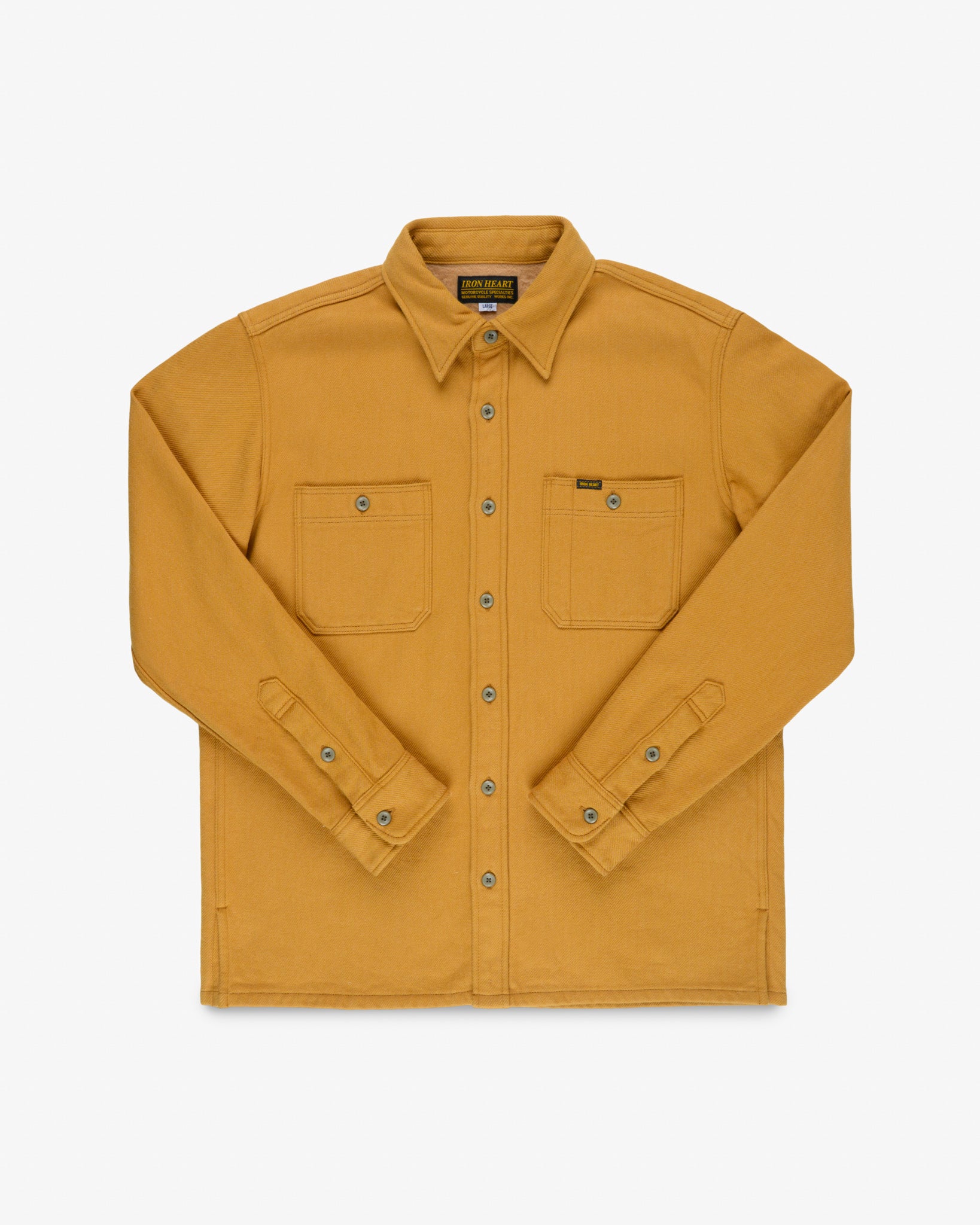 Ultra Heavy Flannel Work Overshirt - Camel