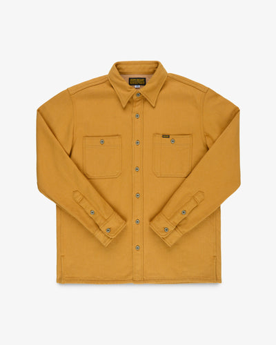 Ultra Heavy Flannel Work Overshirt - Camel