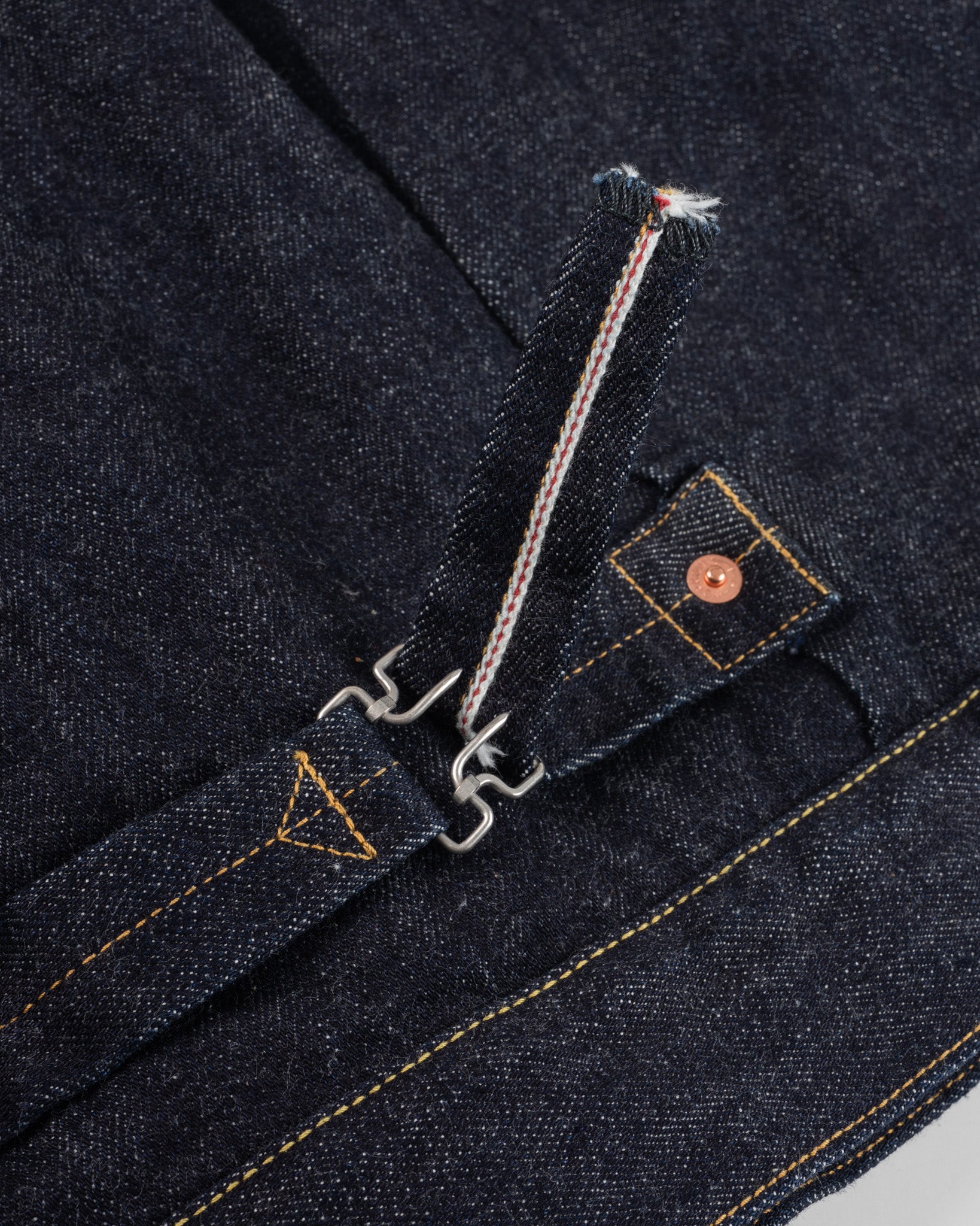 16oz Selvedge Denim Fleece Lined Type II - Indigo – Iron Heart