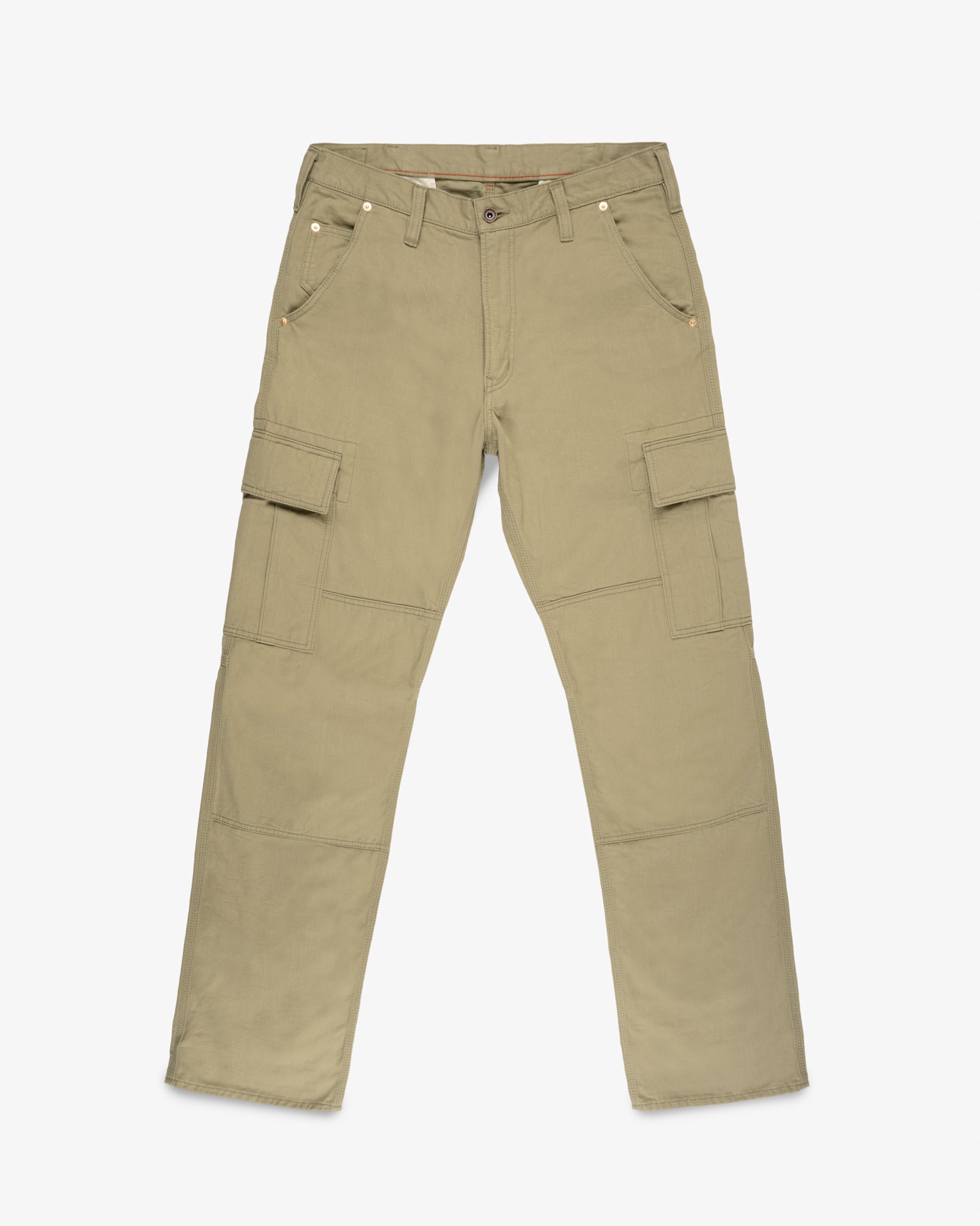 9.5oz Selvedge Chino Cargo Pants - Sand