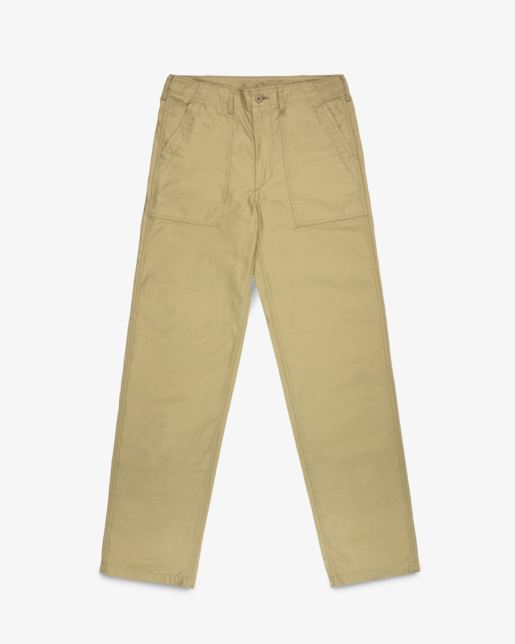 9oz Organic Cotton Back Sateen Baker’s Pants - Khaki