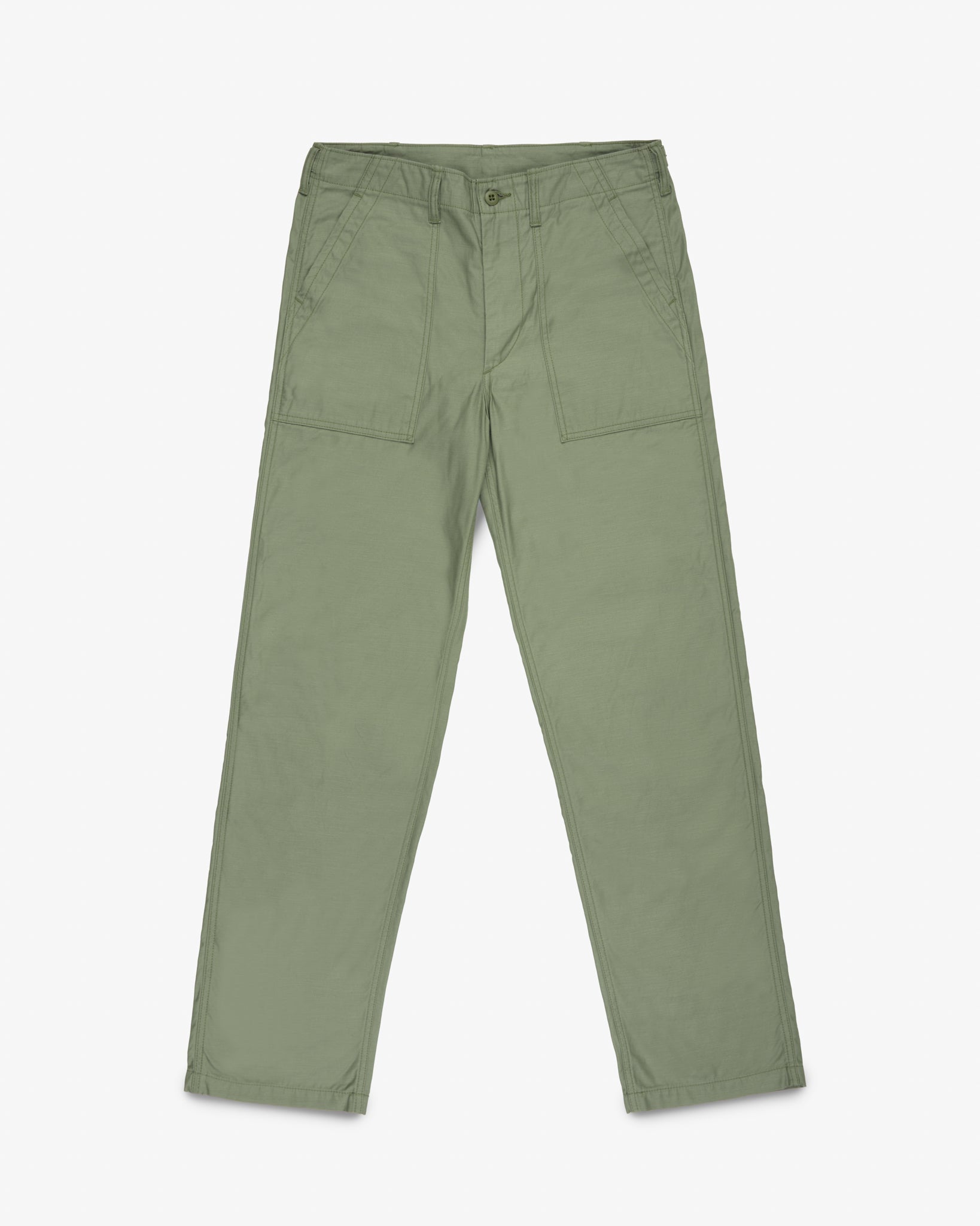 9oz Organic Cotton Back Sateen Baker’s Pants - Olive Drab Green