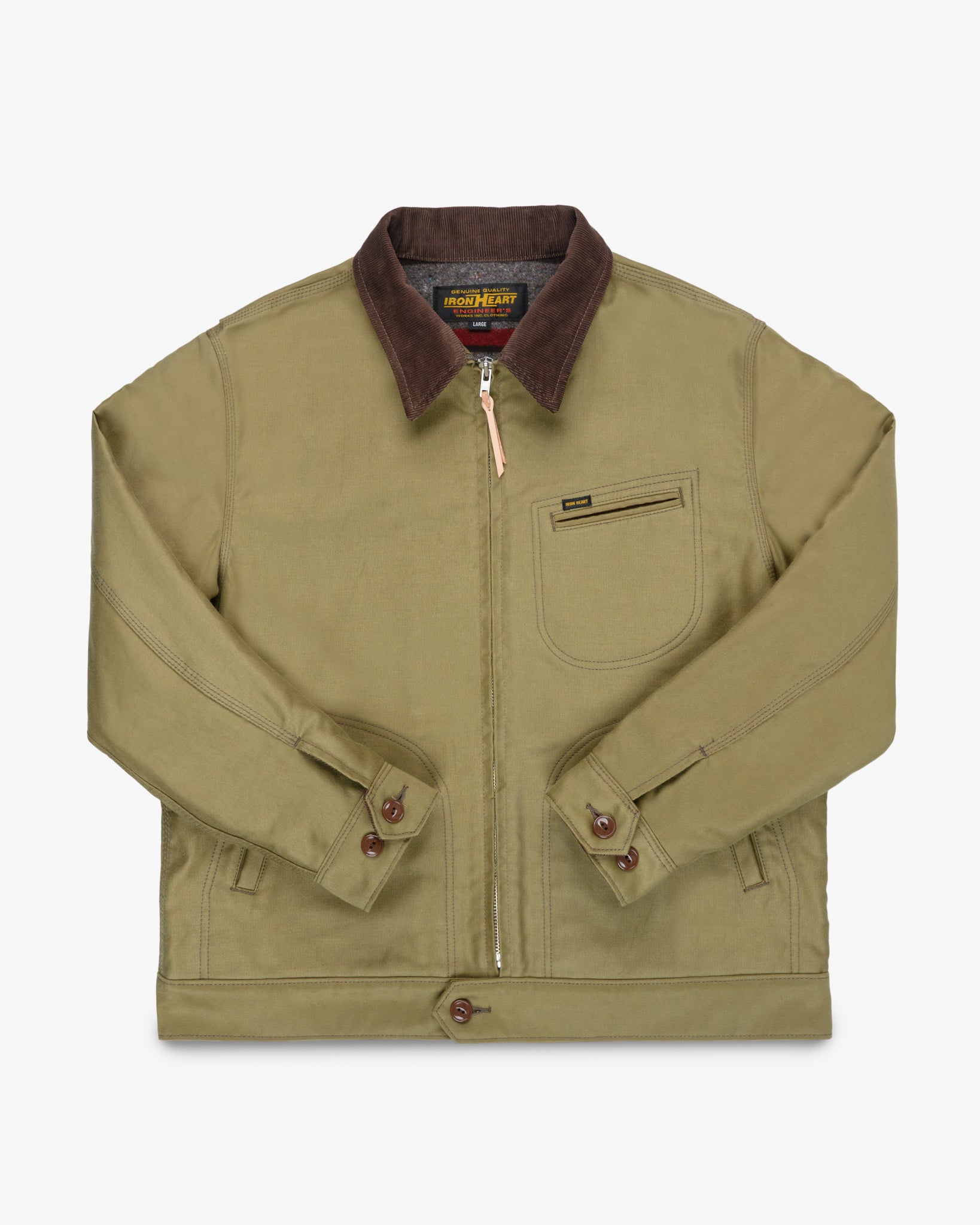 12oz Whipcord Work Jacket - Khaki