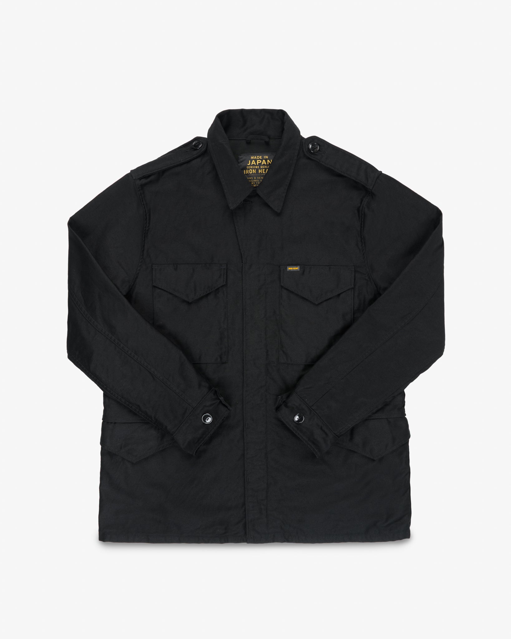 9.5oz Back Sateen Type M-43 Field Jacket - Black