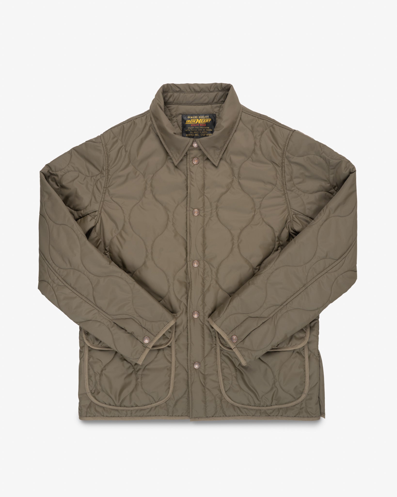 Quilted Field Jacket - Olive