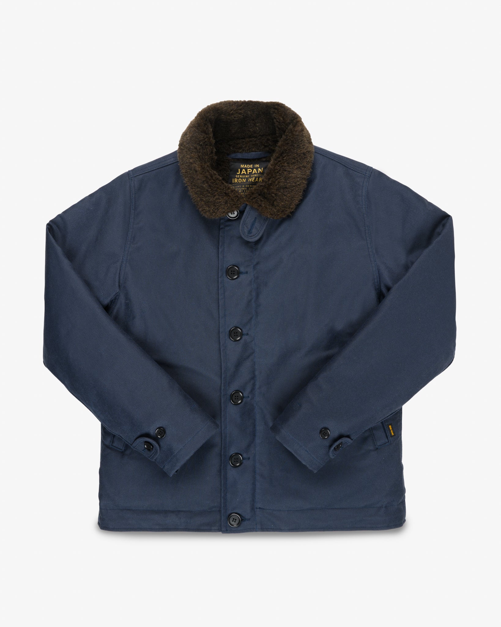 Oiled Whipcord N1 Deck Jacket - Navy