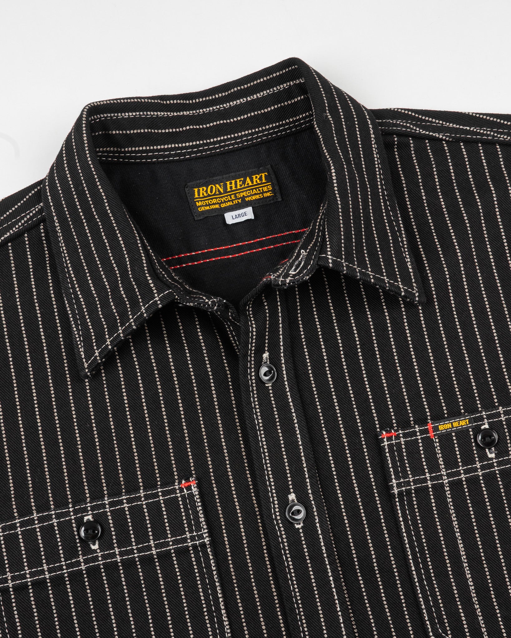 Iron Heart 12oz Wabash Work Shirt - Black