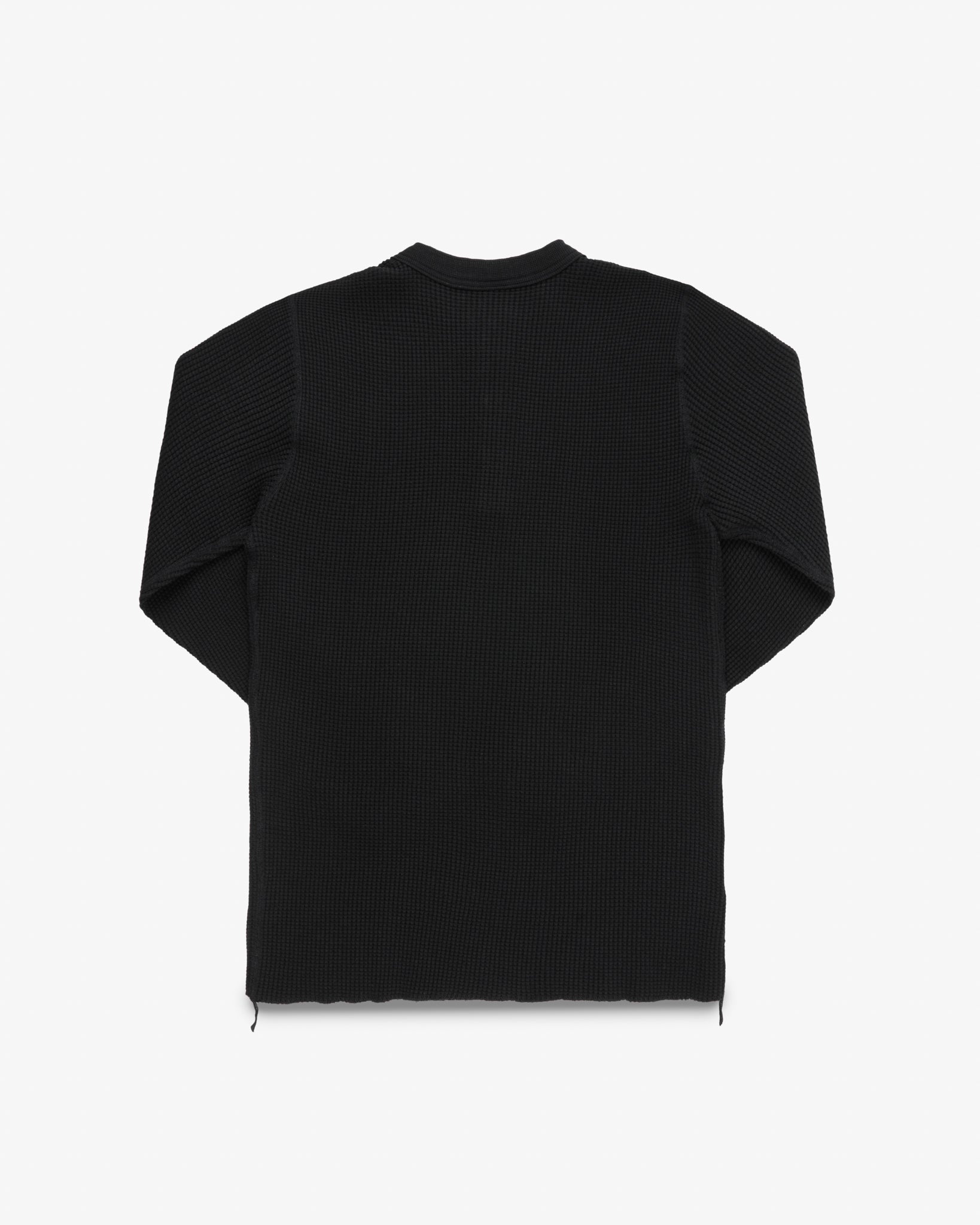Iron Heart Thermal Waffle Knit Long Sleeved Henley
