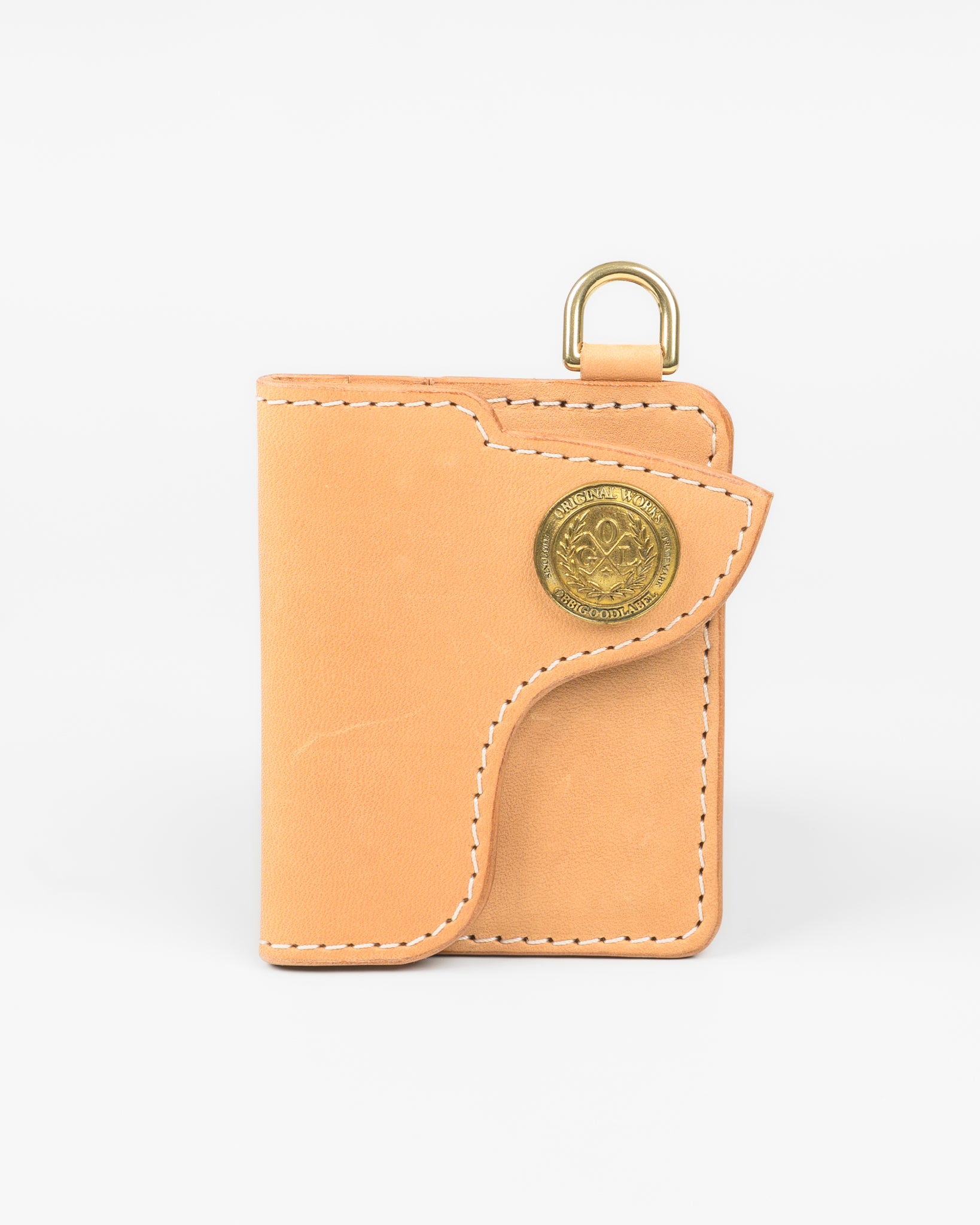 OGL Horsehide Concho Cardholder - Natural