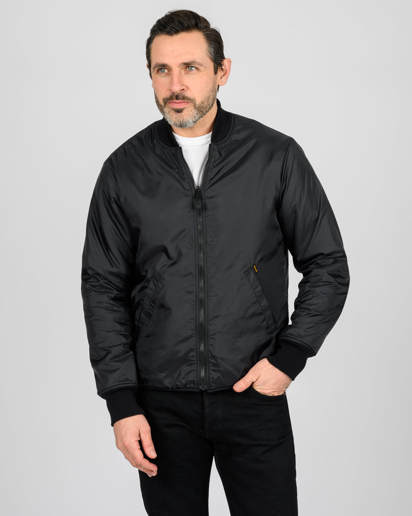 Reversible Fleece Jacket - Black