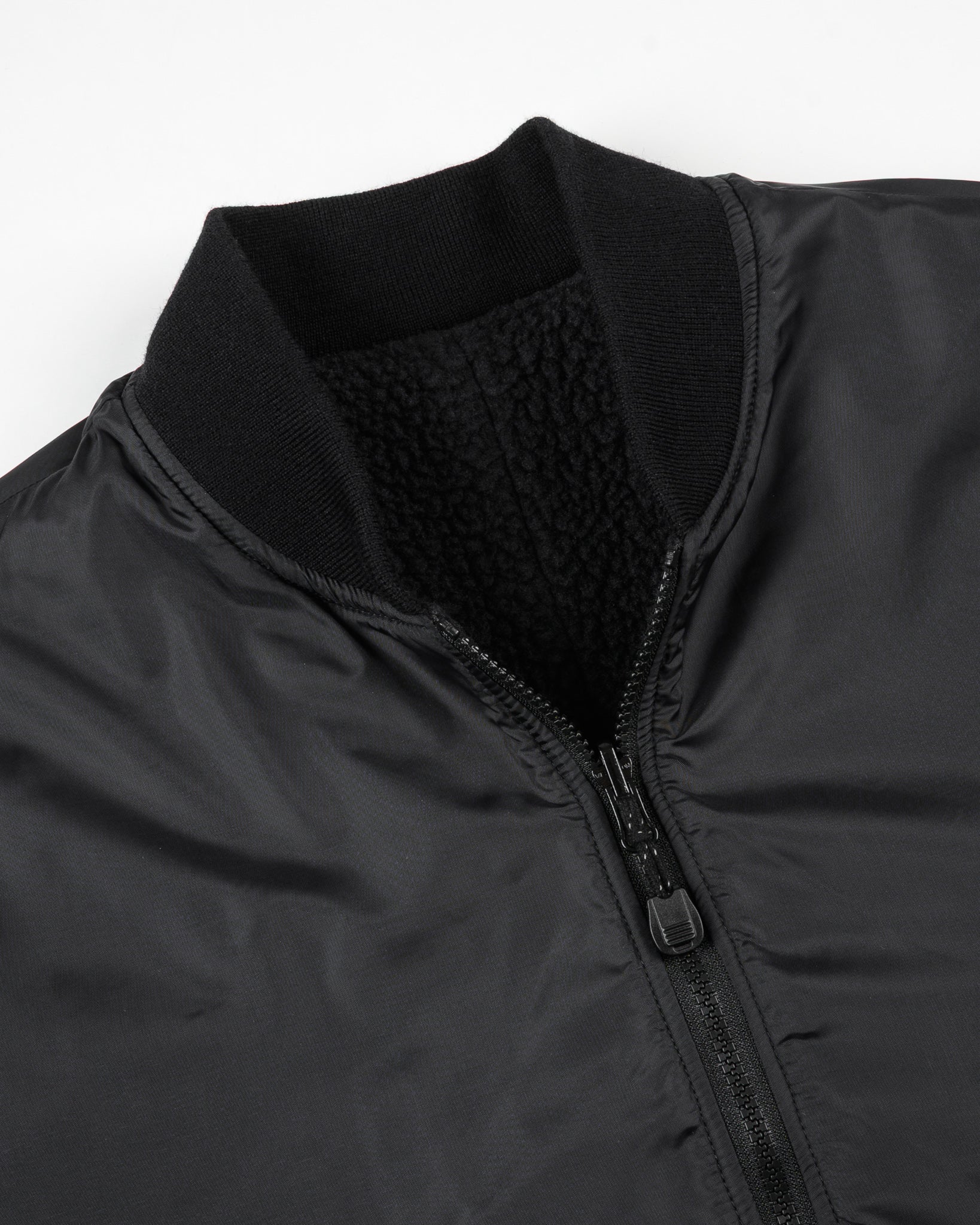 Reversible Fleece Jacket - Black (IHJ-157-BLK) Size Large