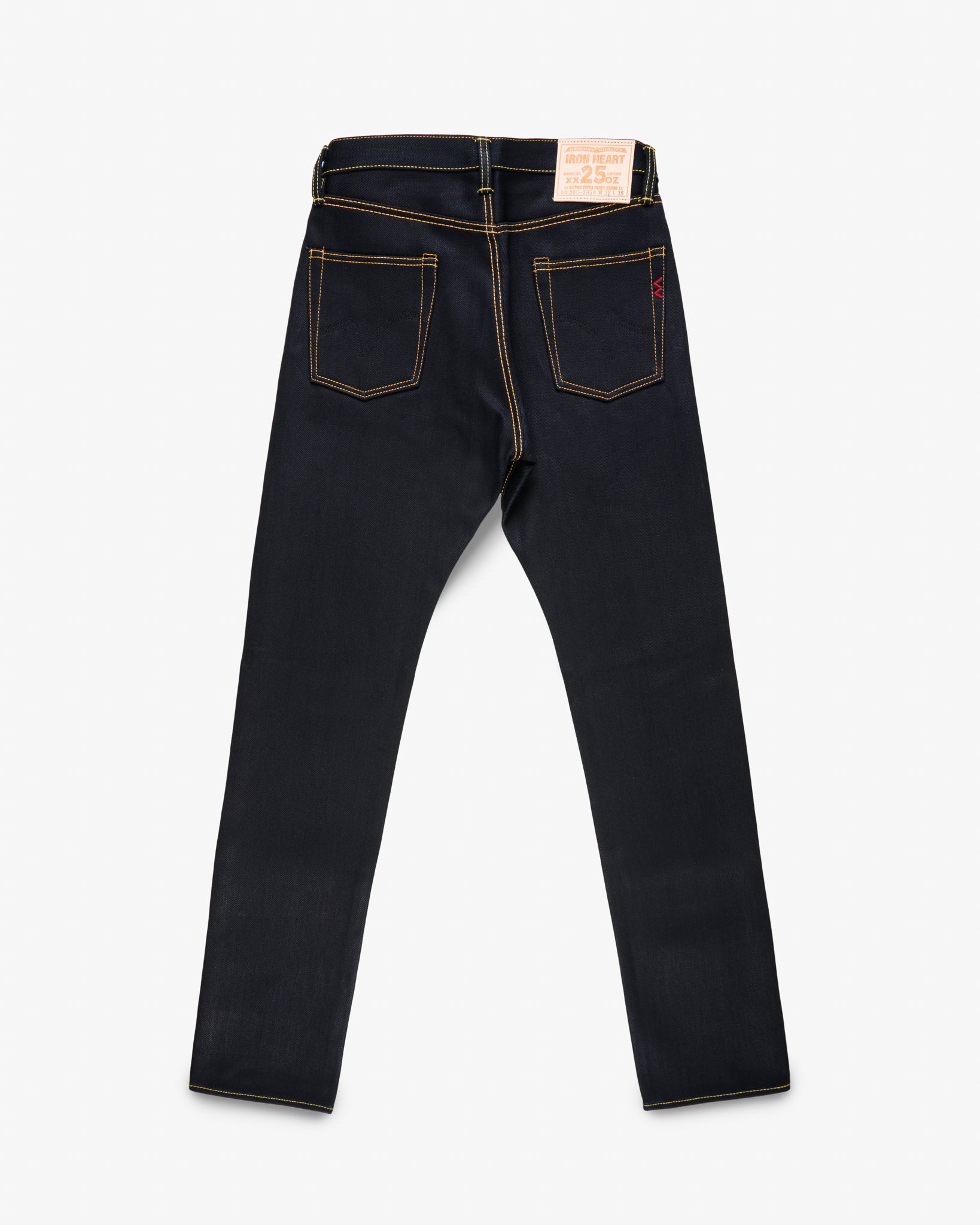 Iron Heart 25oz Selvedge Denim Medium/High Rise Tapered Cut Jeans