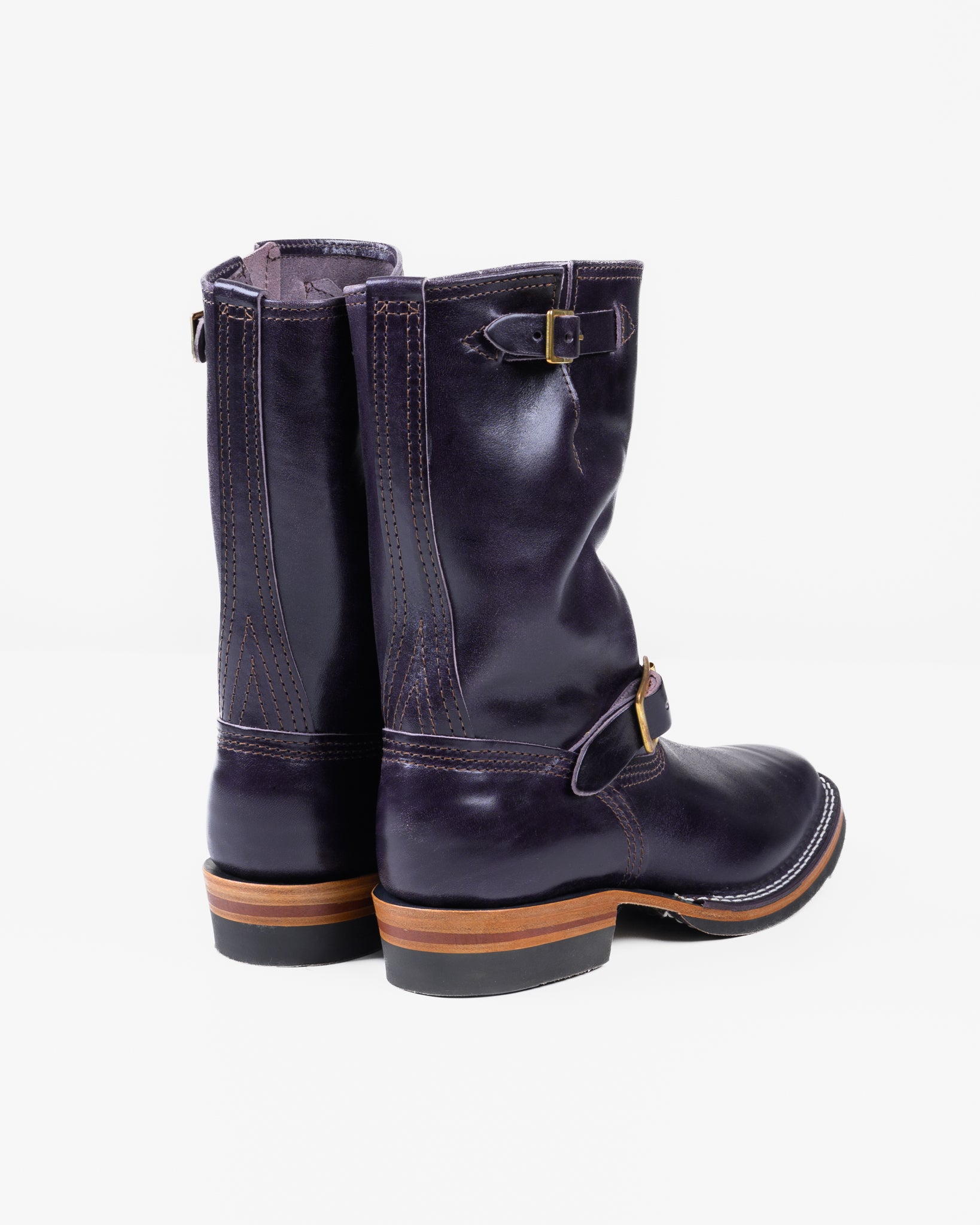 Wesco® - 10" Horsehide  Engineer Boot - Purple. The "Purpetrator"