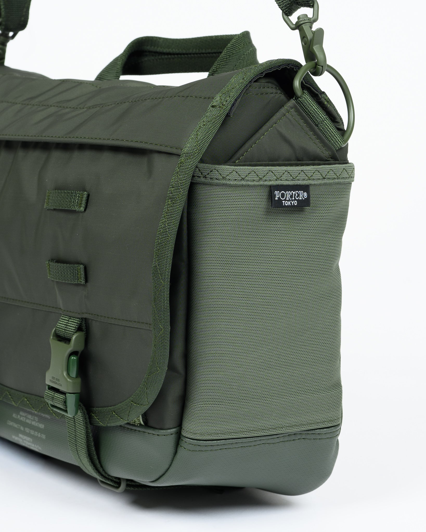 Porter - Yoshida & Co. - Monochrome Messenger Bag (S) - Olive