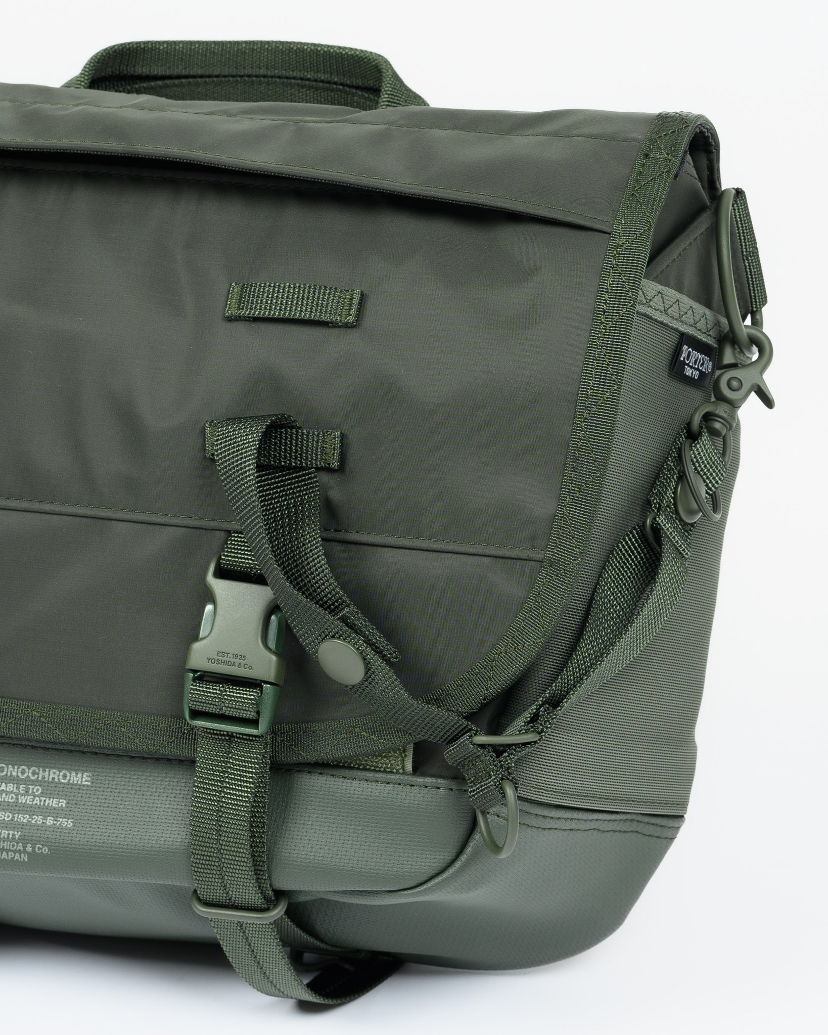 Porter - Yoshida & Co. - Monochrome Messenger Bag (S) - Olive