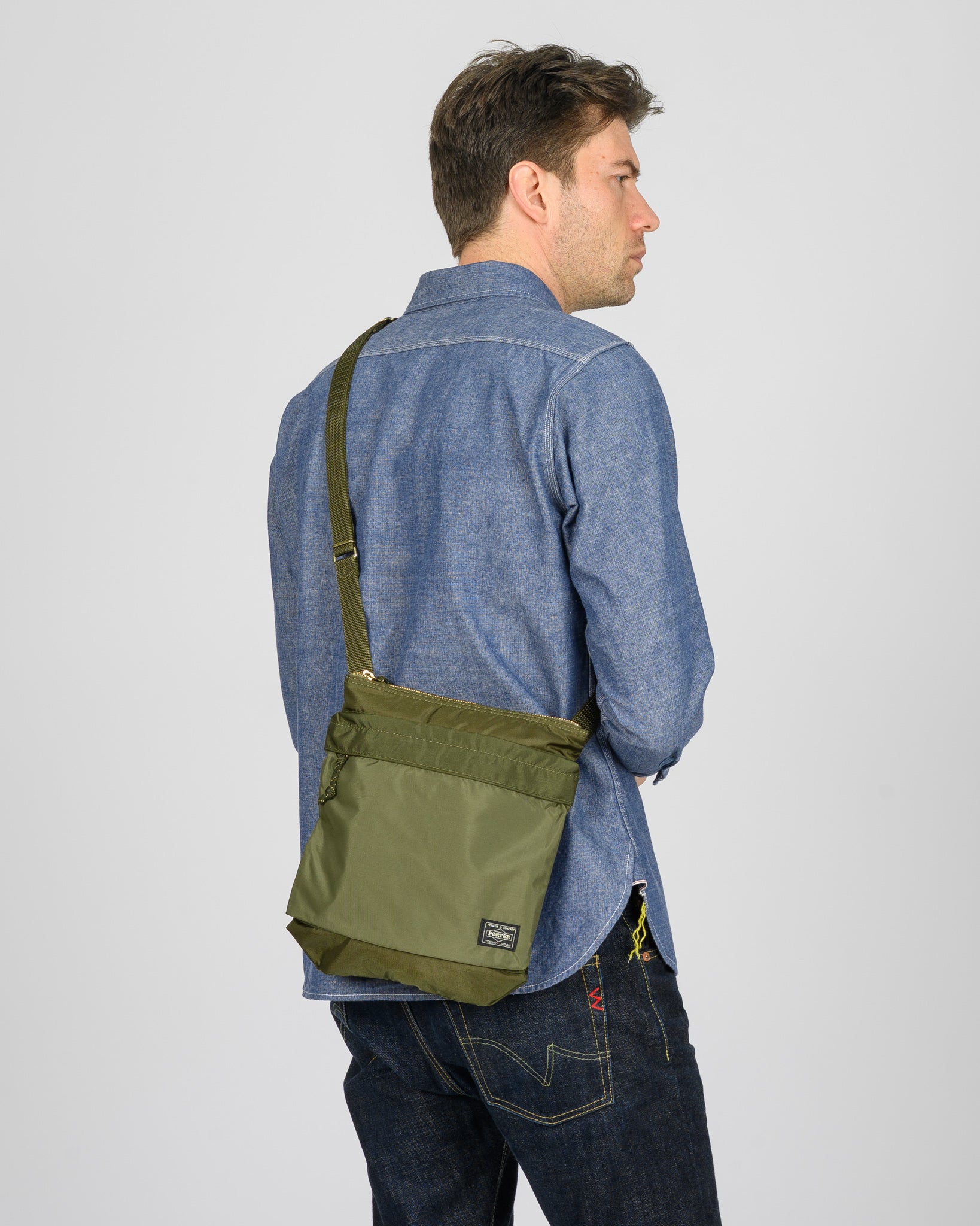 Porter - Yoshida & Co. - Force Shoulder Bag 2 - Olive – Iron Heart