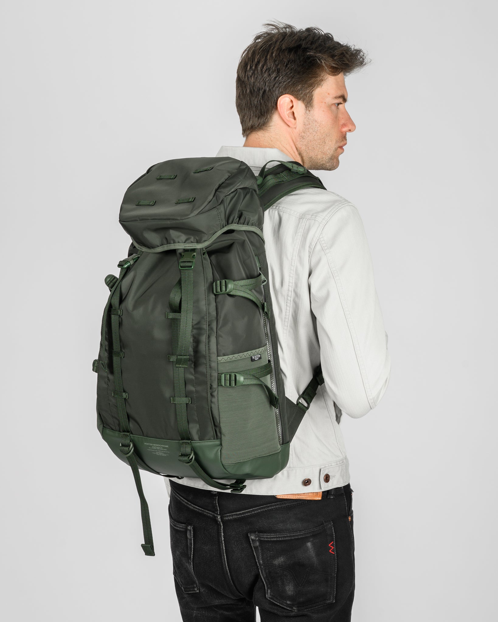 Porter - Yoshida & Co. - Monochrome Backpack - Olive – Iron Heart