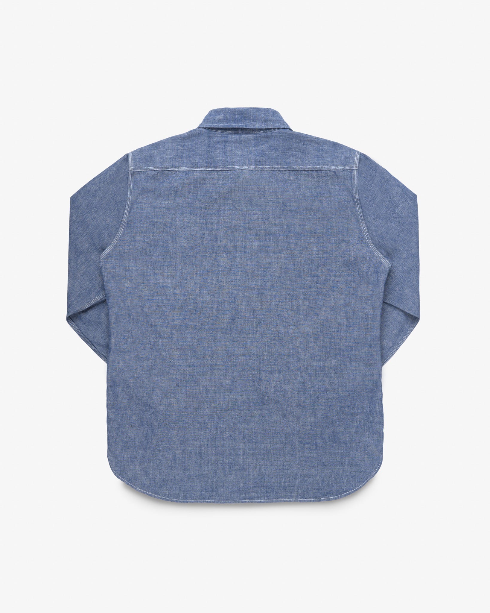 10oz Selvedge Chambray Work Shirt - Blue – Iron Heart