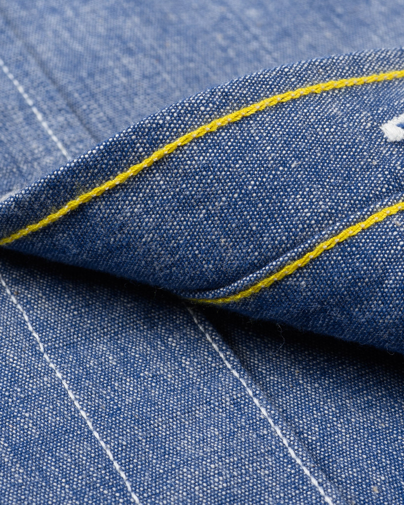 10oz Selvedge Chambray Work Shirt - Blue – Iron Heart