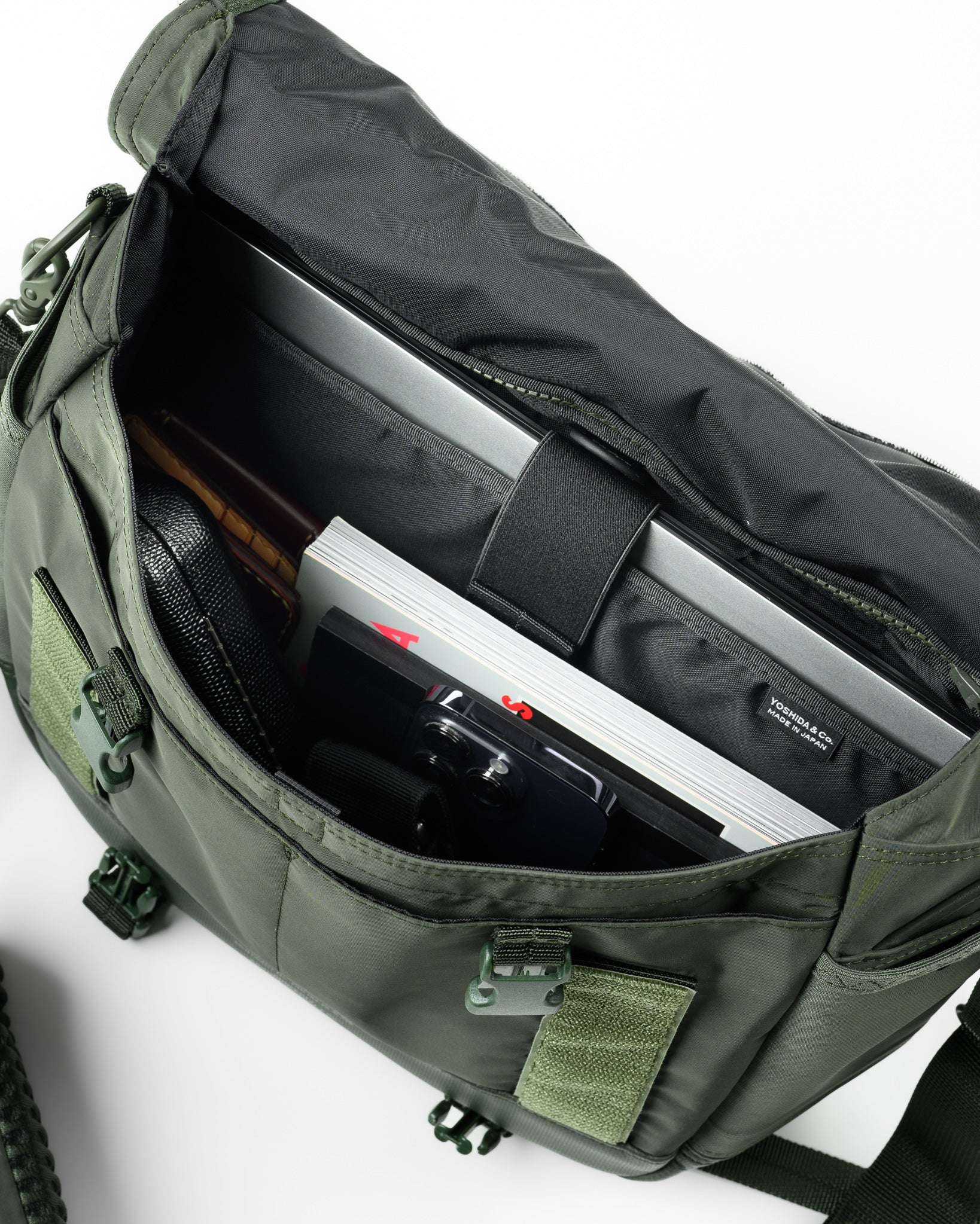 Porter - Yoshida & Co. - Monochrome Messenger Bag (S) - Olive