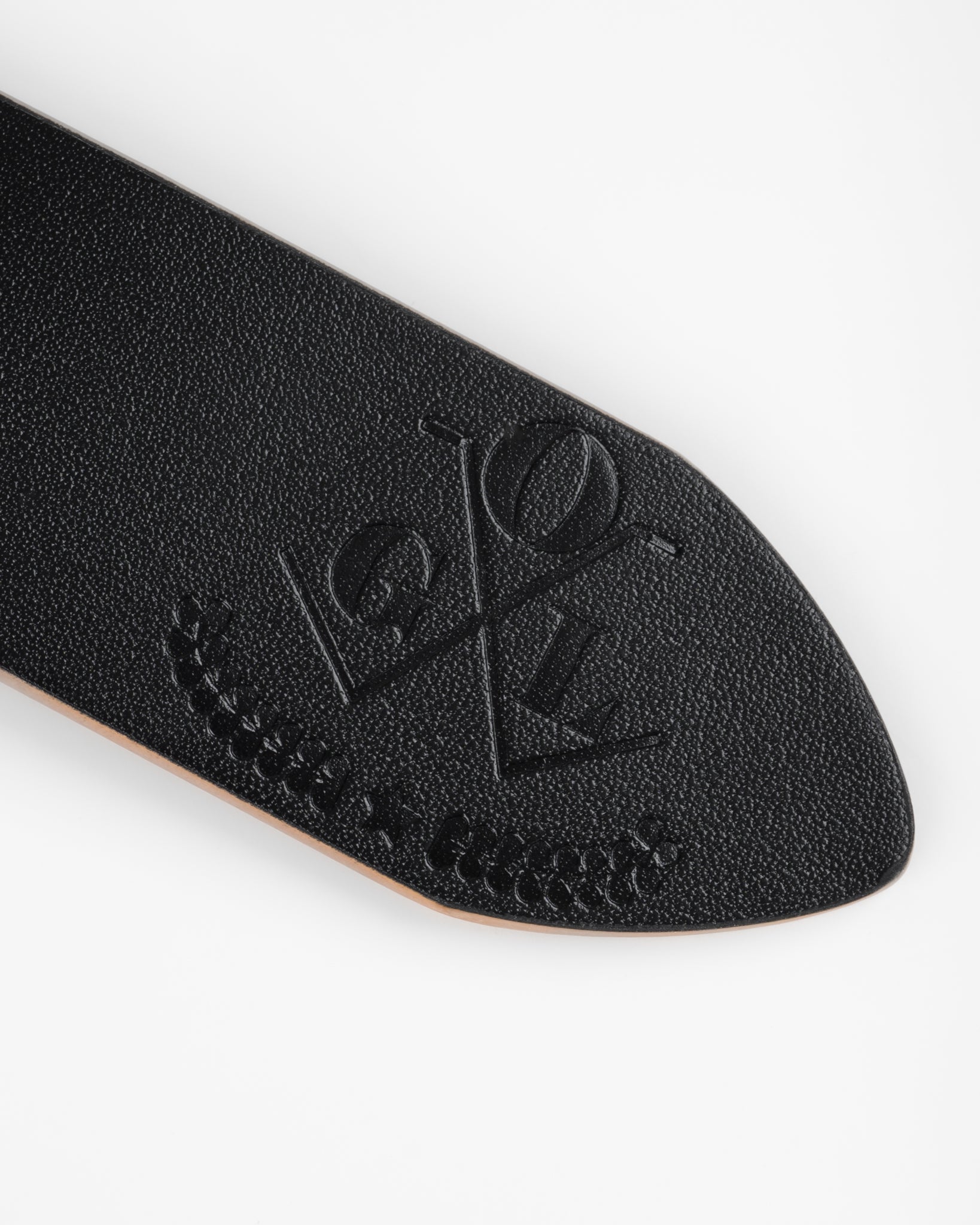 OGL Single Prong Copper Garrison Buckle Leather Belt - Hand Dyed Black