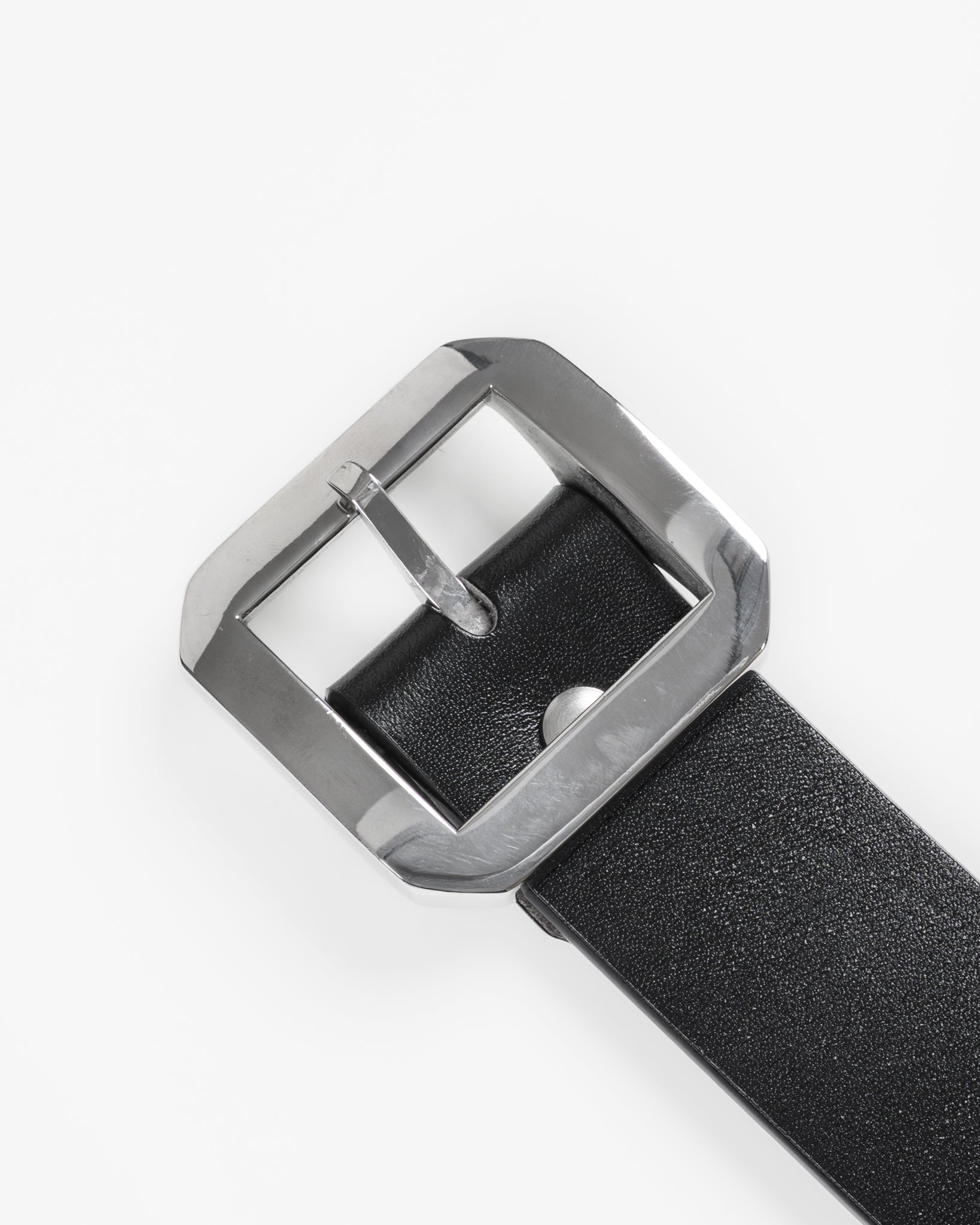 OGL Single Prong Garrison Buckle Leather Belt - Black