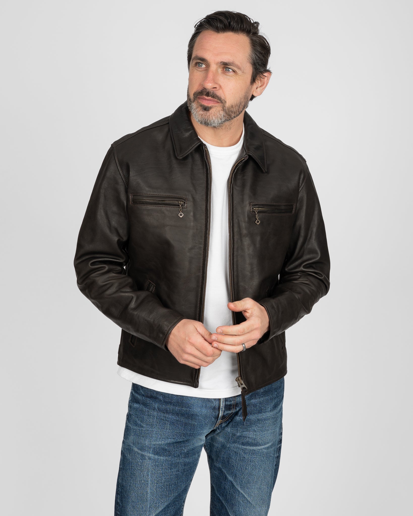 Iron Heart x Simmons Bilt Blattwerk Work Jacket - Brown