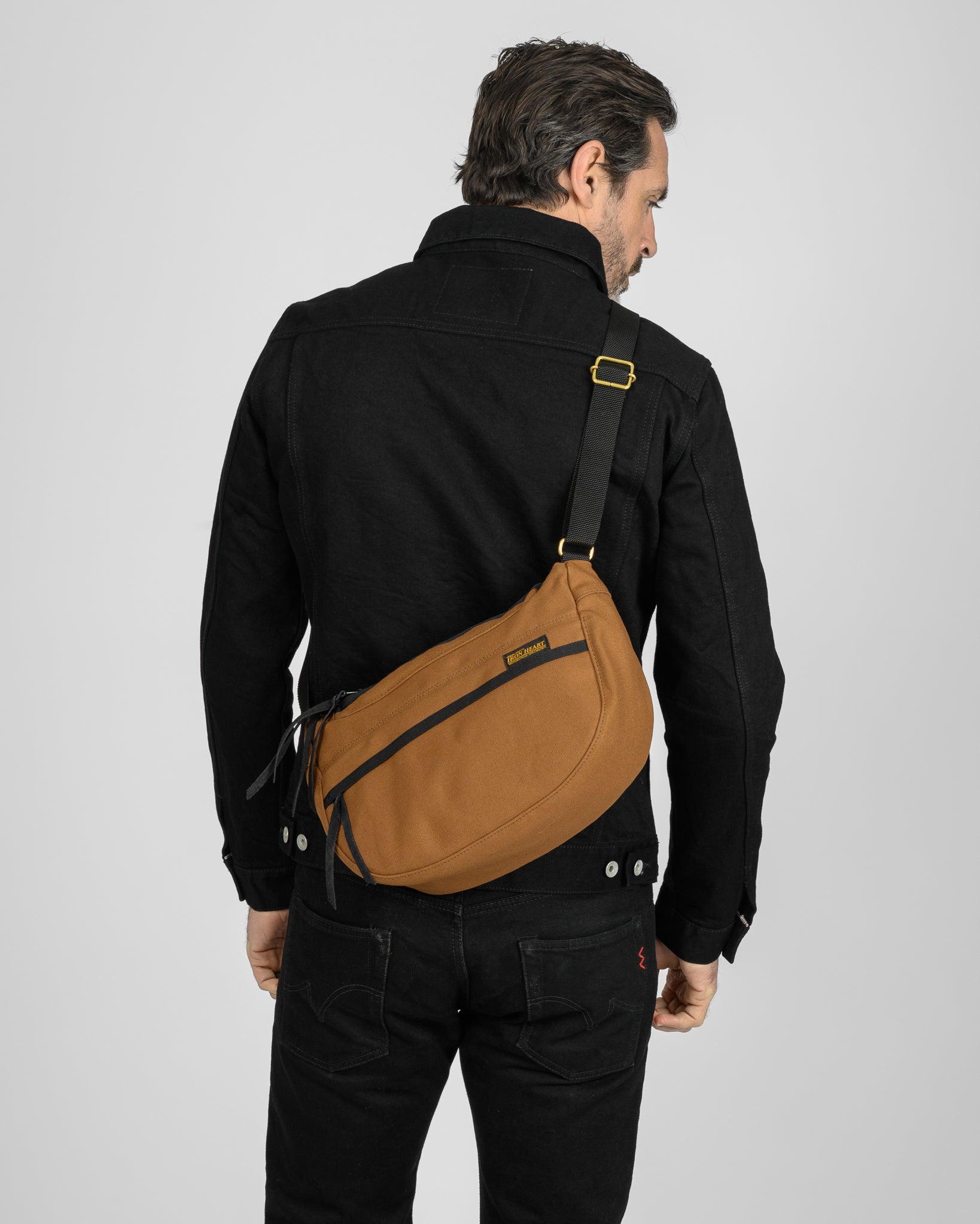 17oz Duck Small Shoulder Bag - Brown