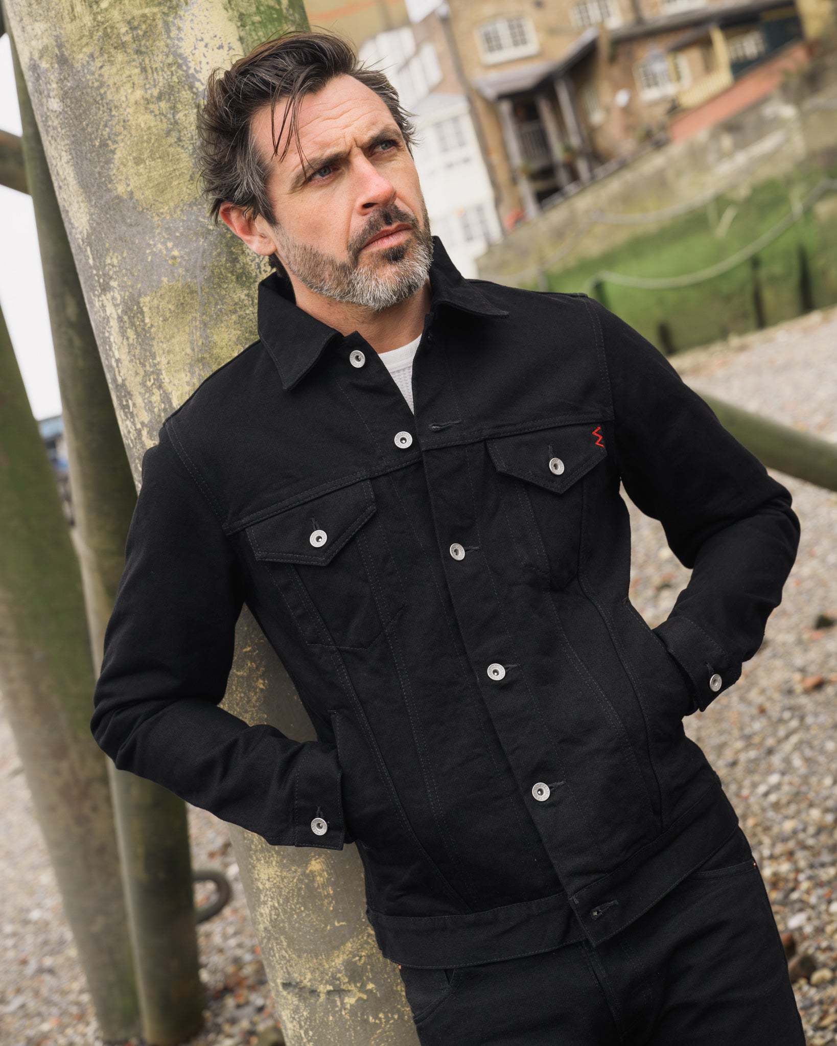 ✅Mサイズ IRON HEART Type III 14oz デニムジャケット 14oz Selvedge Denim Modified Type III Jacket - Black/Black – Iron