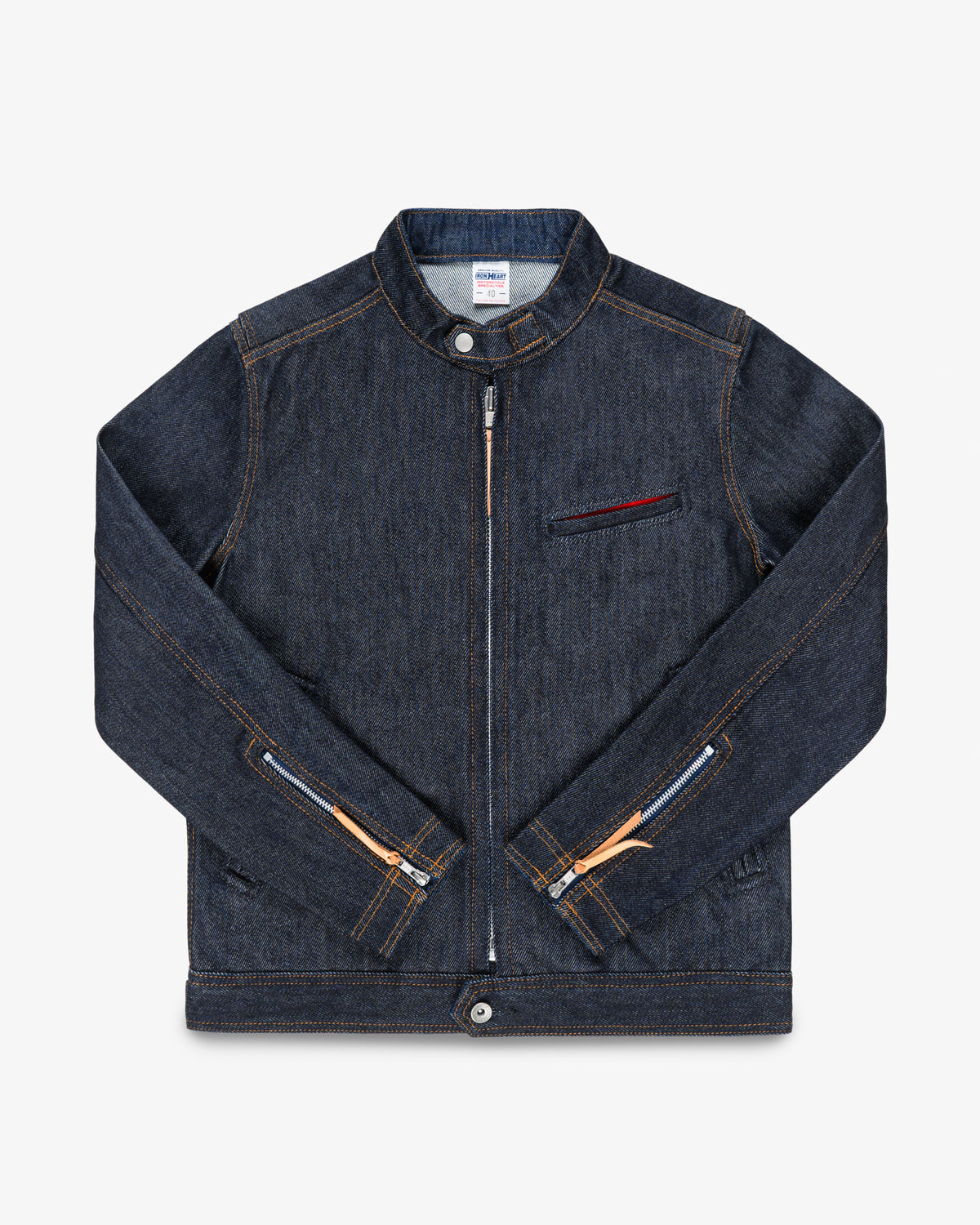 Iron Heart 21oz Denim Rider's Jacket - Indigo