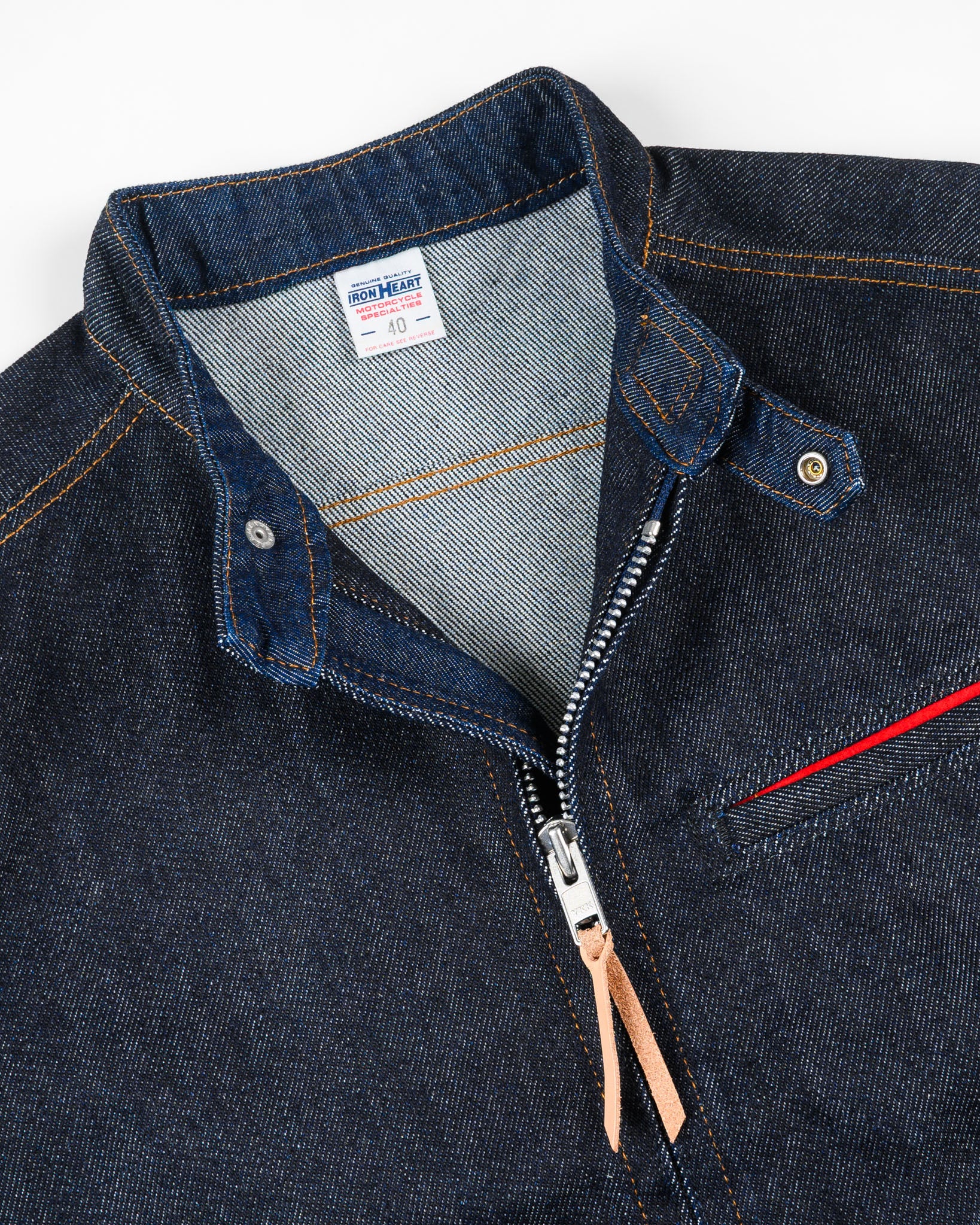 Iron Heart 21oz Denim Rider's Jacket - Indigo