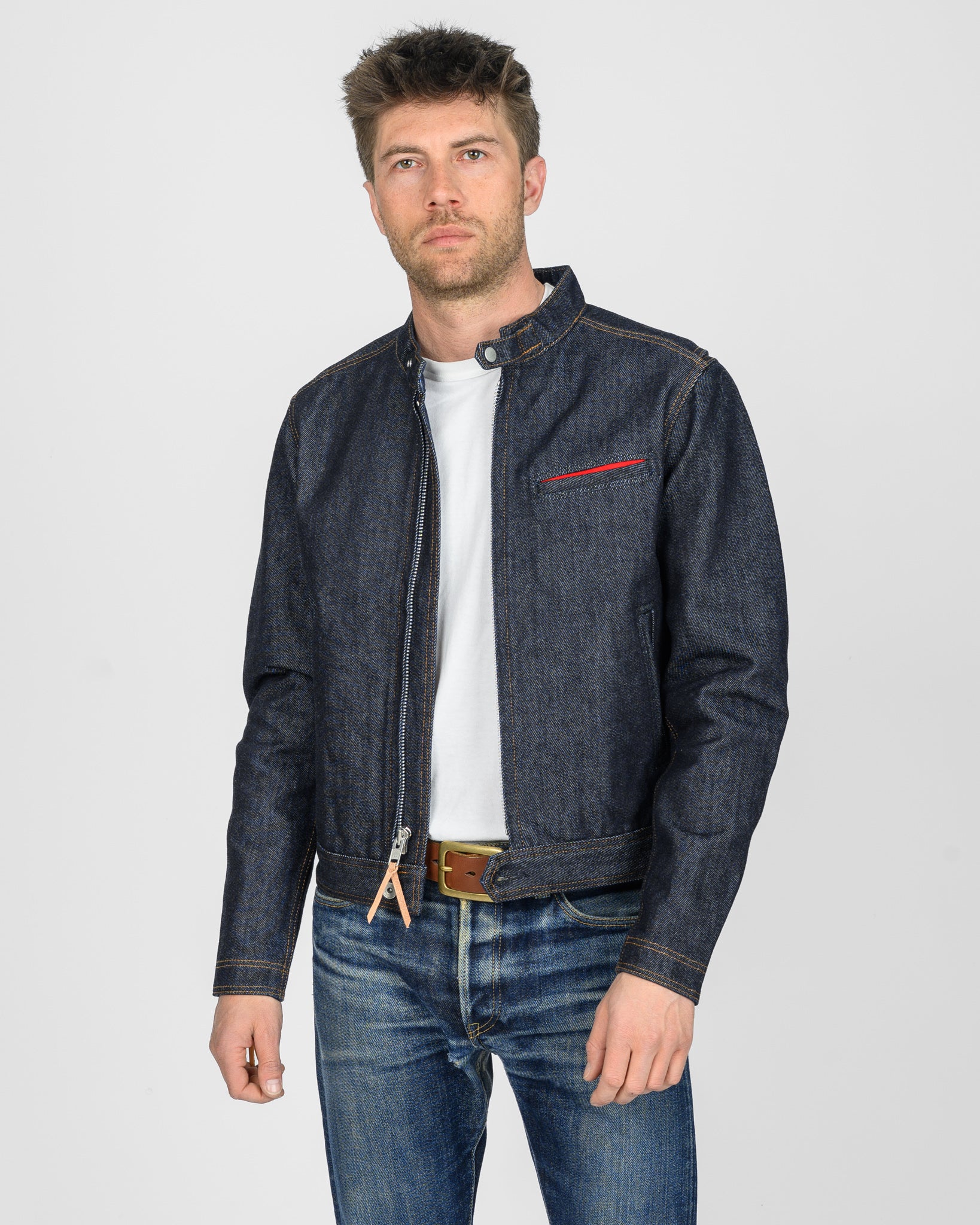 Iron Heart 21oz Denim Rider's Jacket - Indigo
