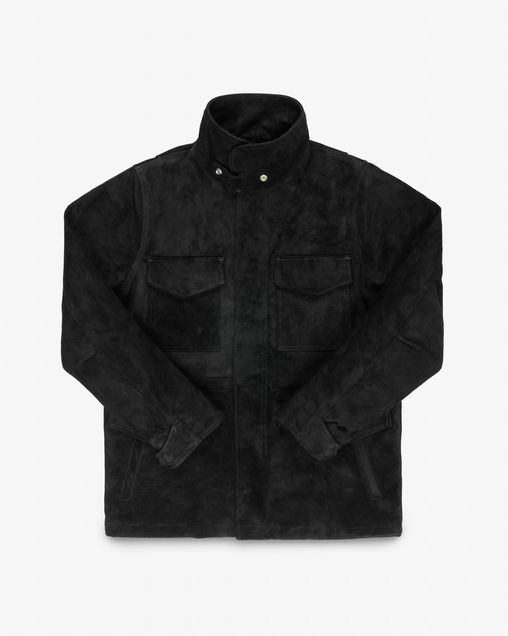 Horsehide Suede M65 Jacket - Black