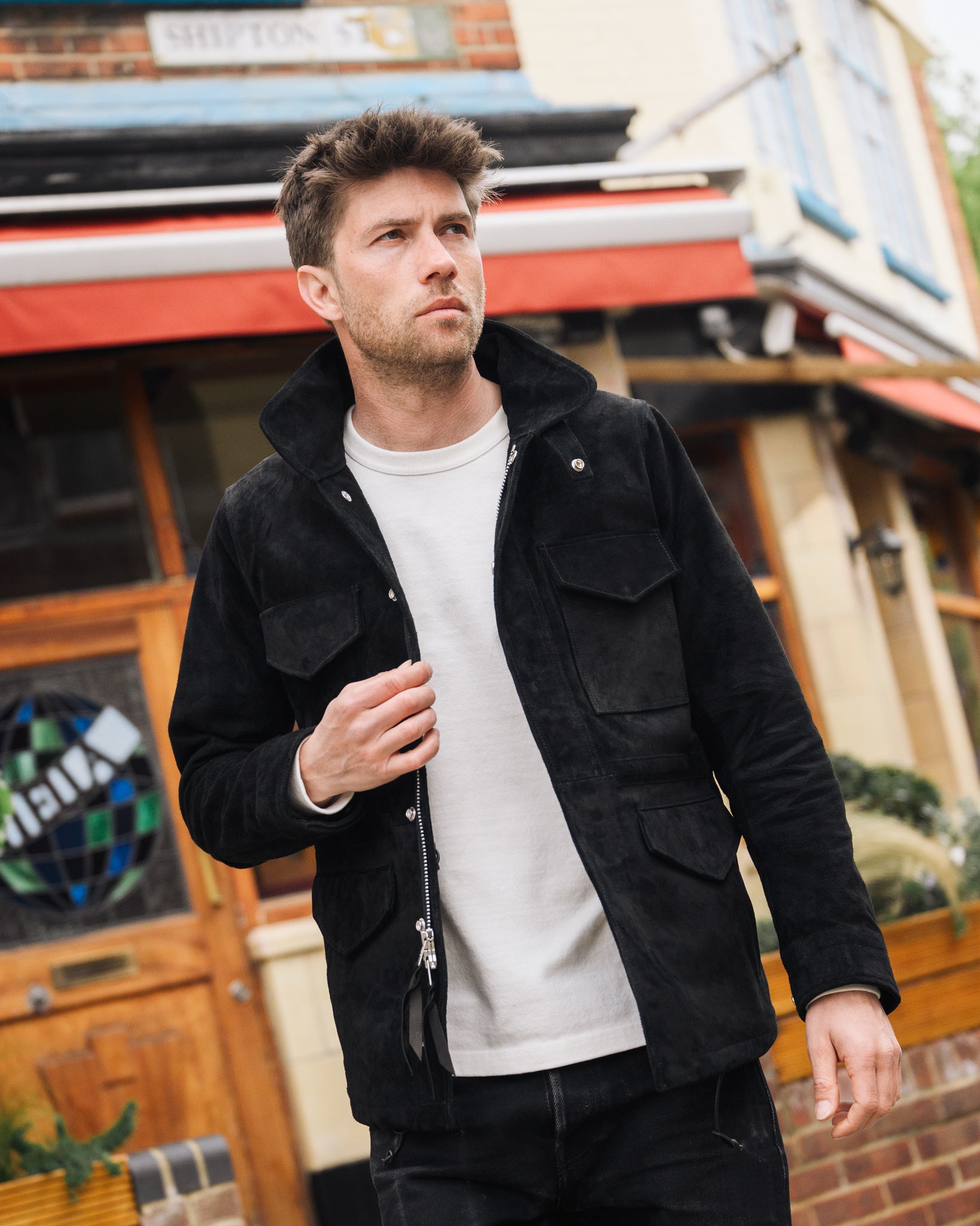 Horsehide Suede M65 Jacket - Black – Iron Heart