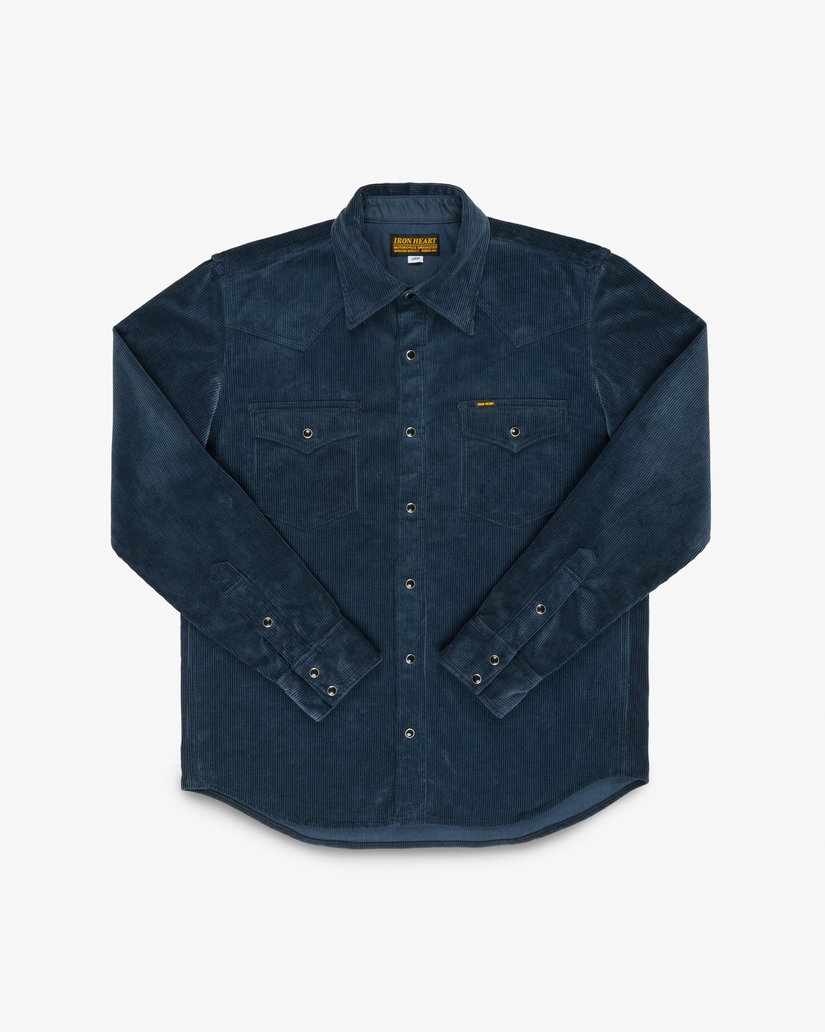 11oz Corduroy Western Shirt - Navy